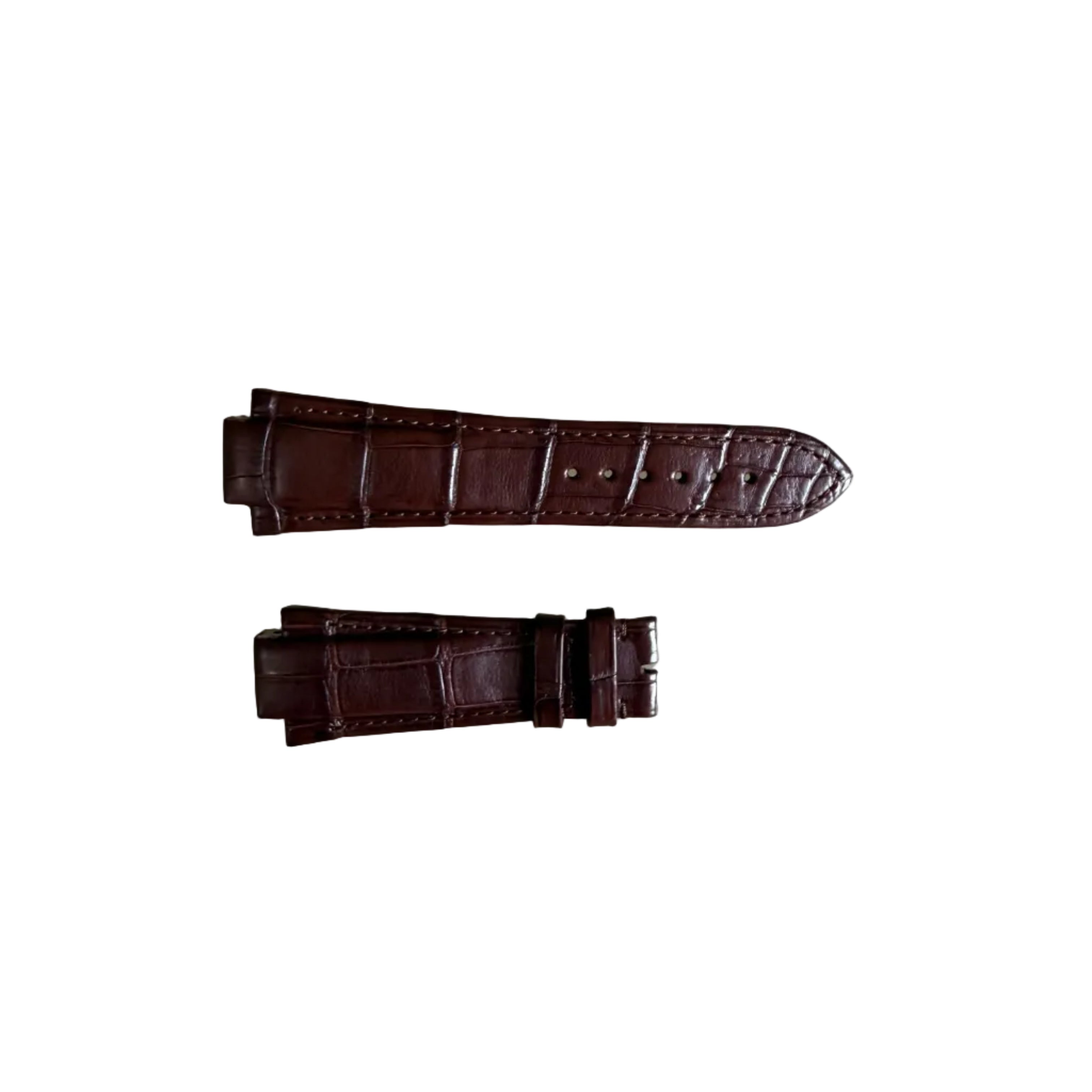 Authentic Girard Perregaux Laureato Brown Crocodile Watch Strap Band 26mm