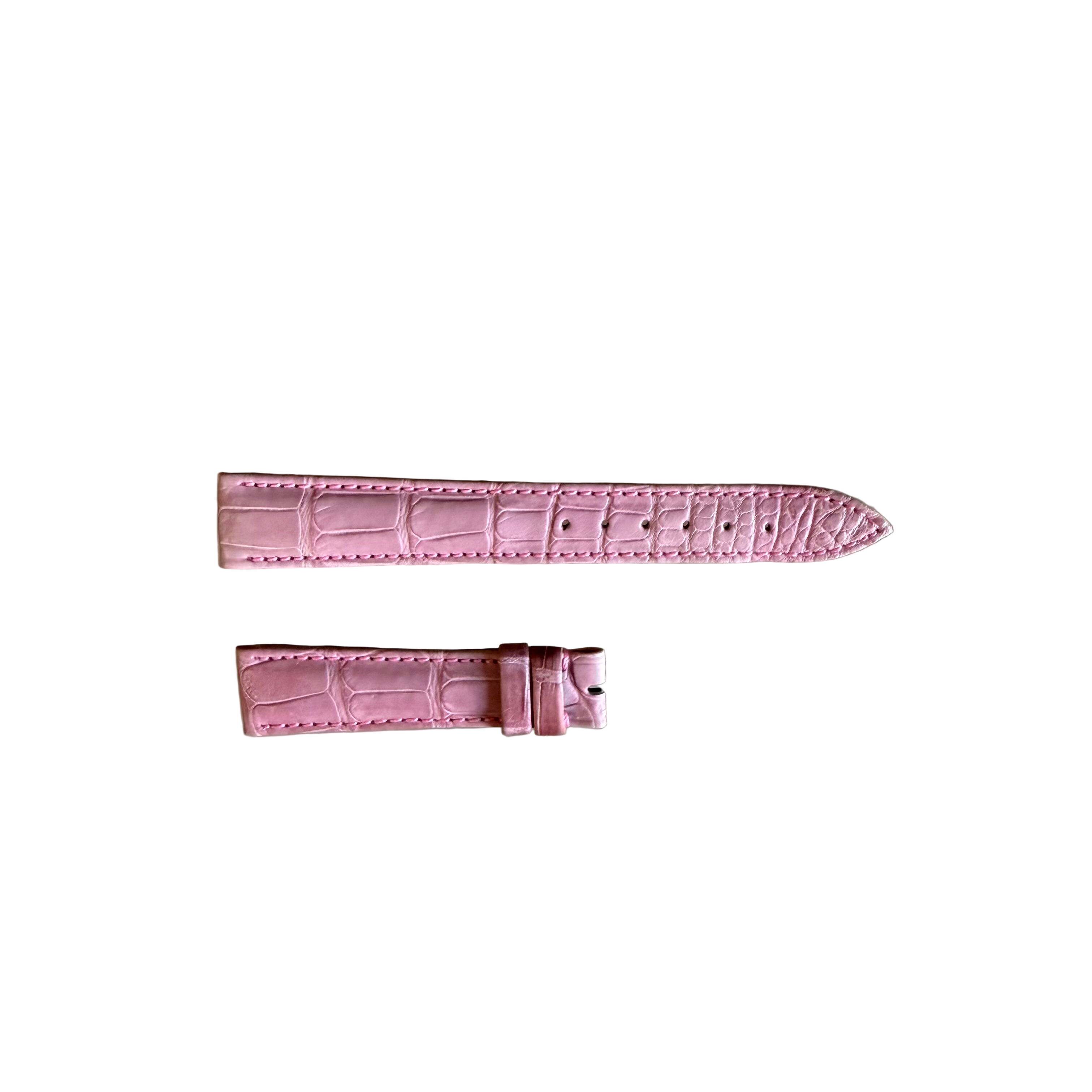 Authentic Breguet Pink Crocodile Watch Strap Band 16.5mm Padded & Stitched