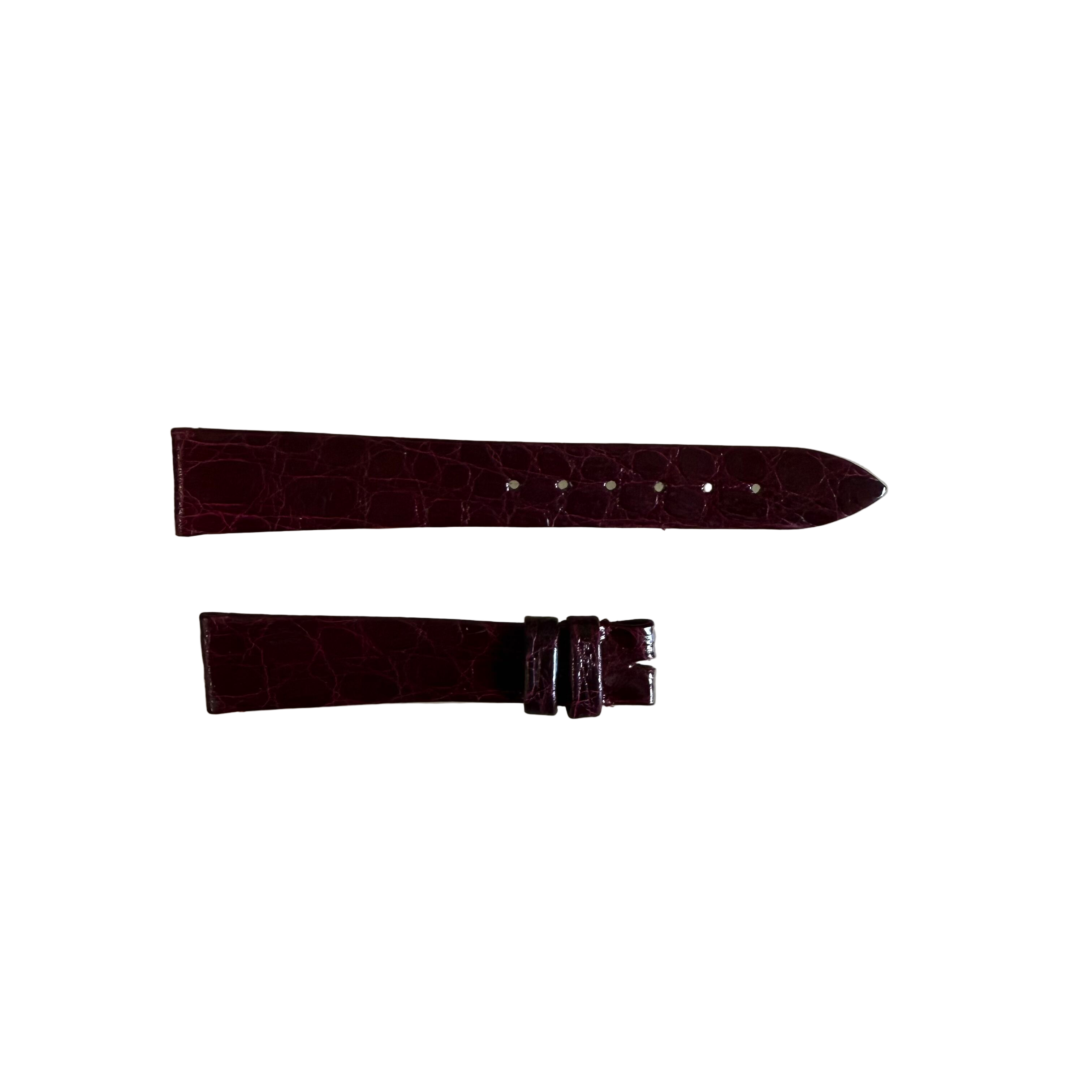 Authentic Breguet Burgundy Crocodile Watch Strap Band 18mm