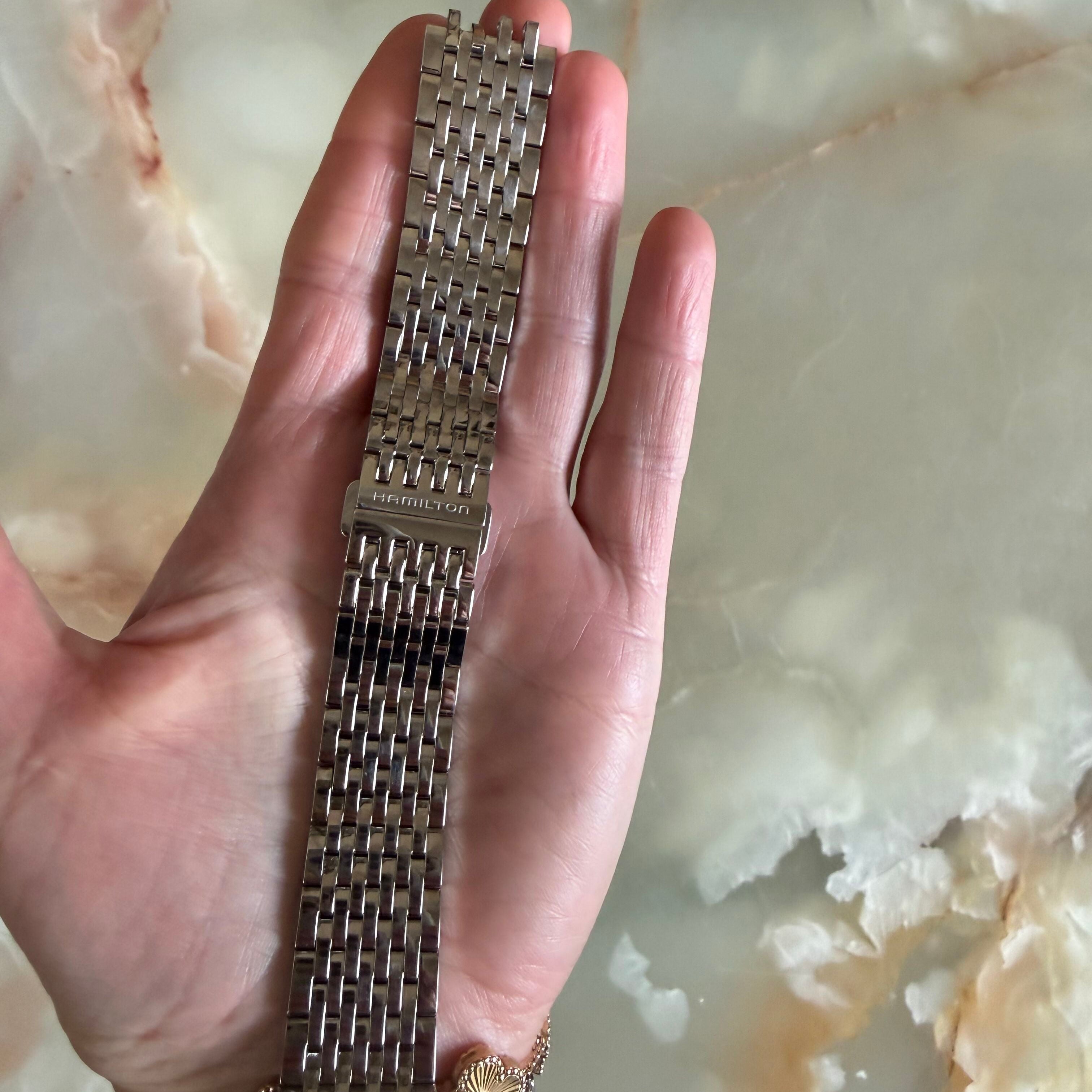 Authentic Hamilton Stainless Steel 22mm Watch Bracelet H605387102