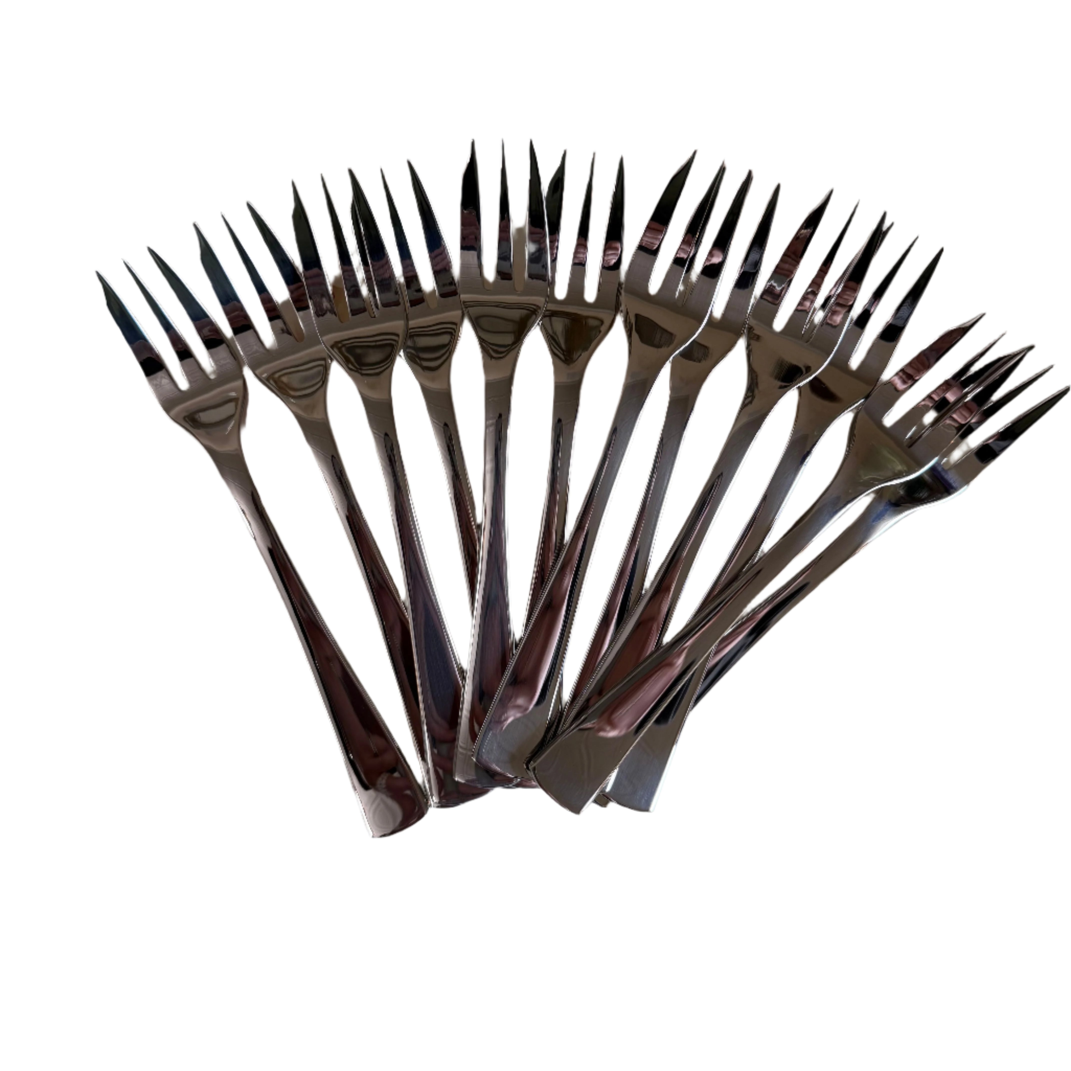 Christofle Capricorne Stainless Steel Pastry Fork Set of 12 2421046