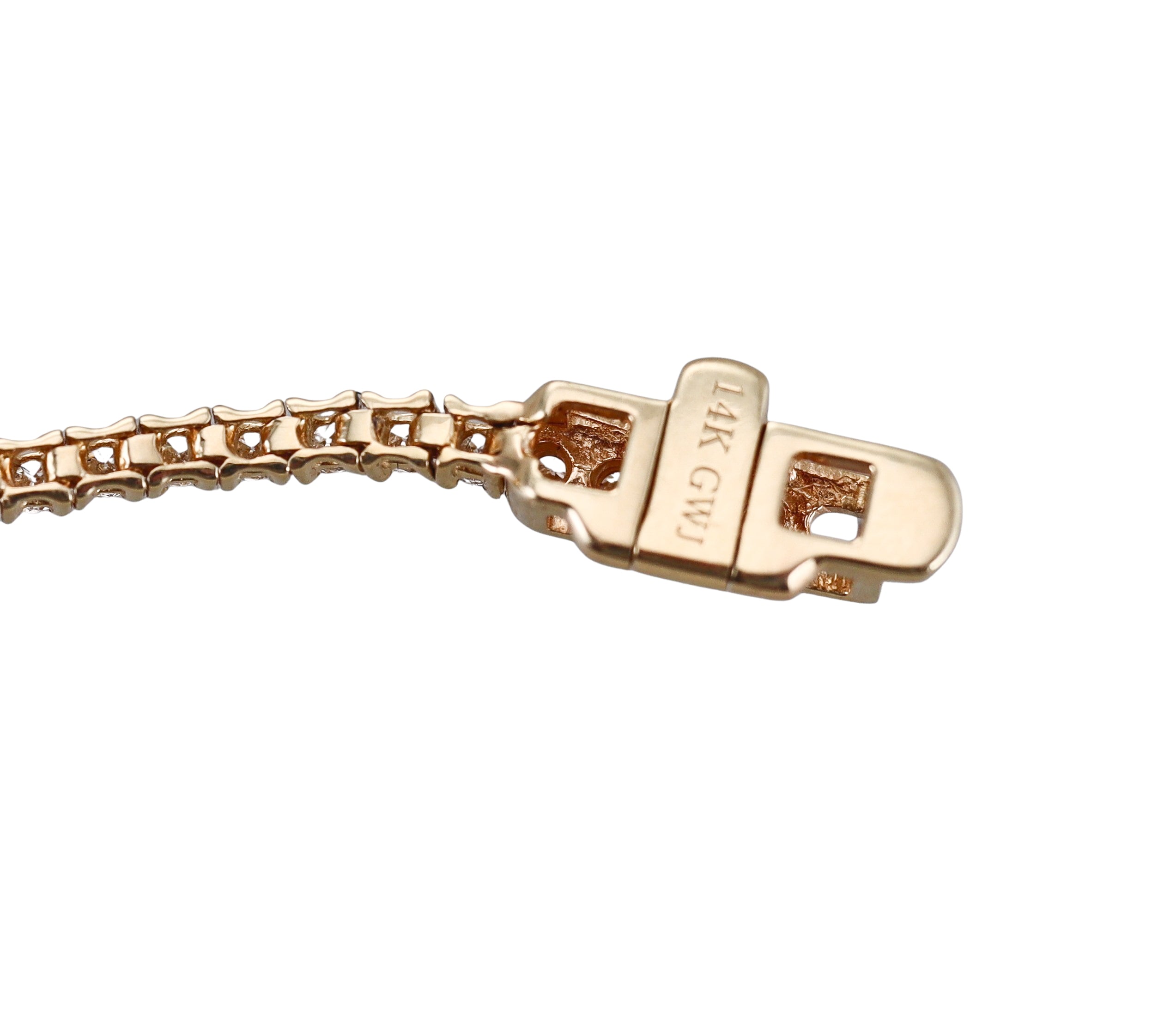 14k Yellow Gold 1.20ctw Diamond Tennis Bracelet