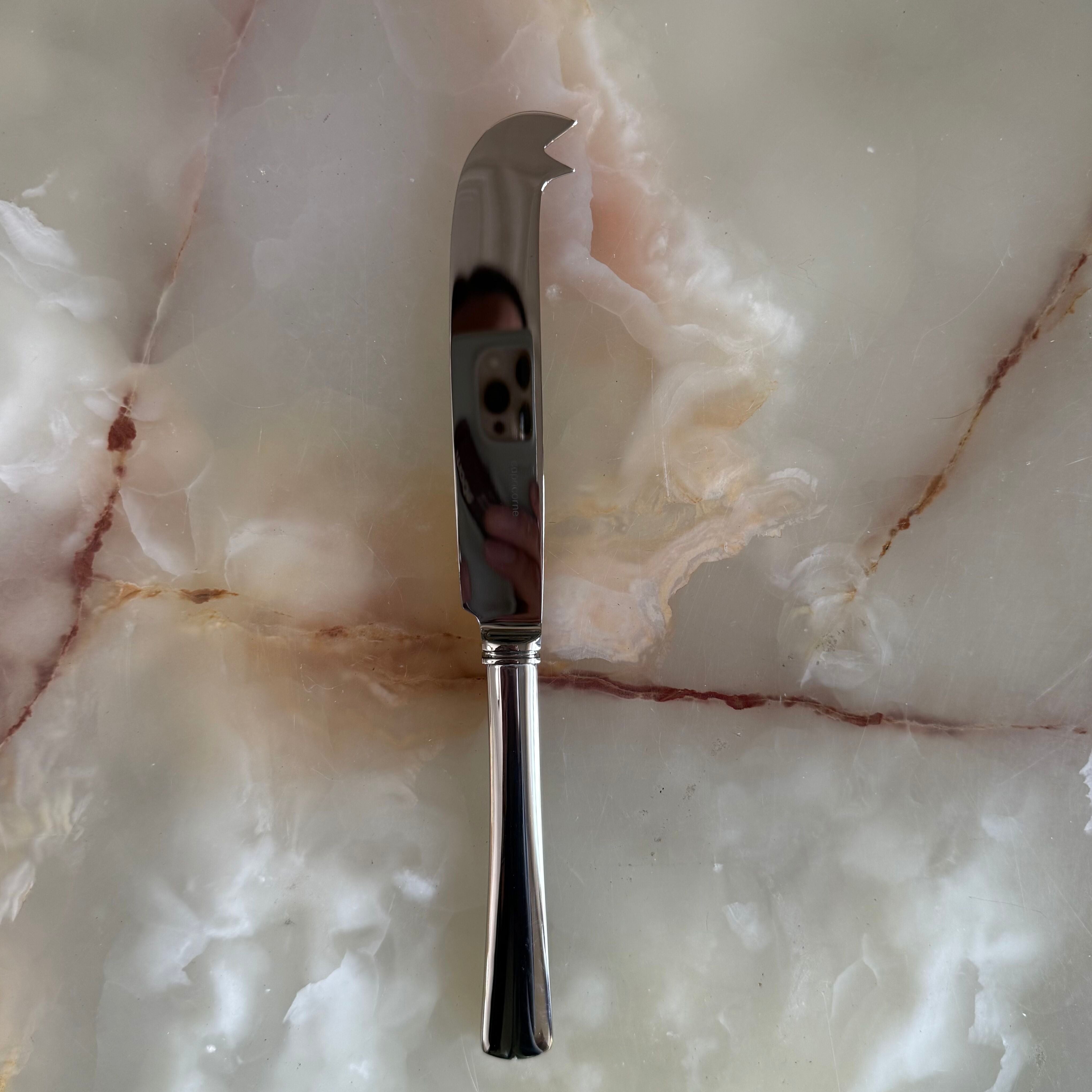 Christofle Capricorne Stainless Steel Cheese Knife 2 Prongs 2421028