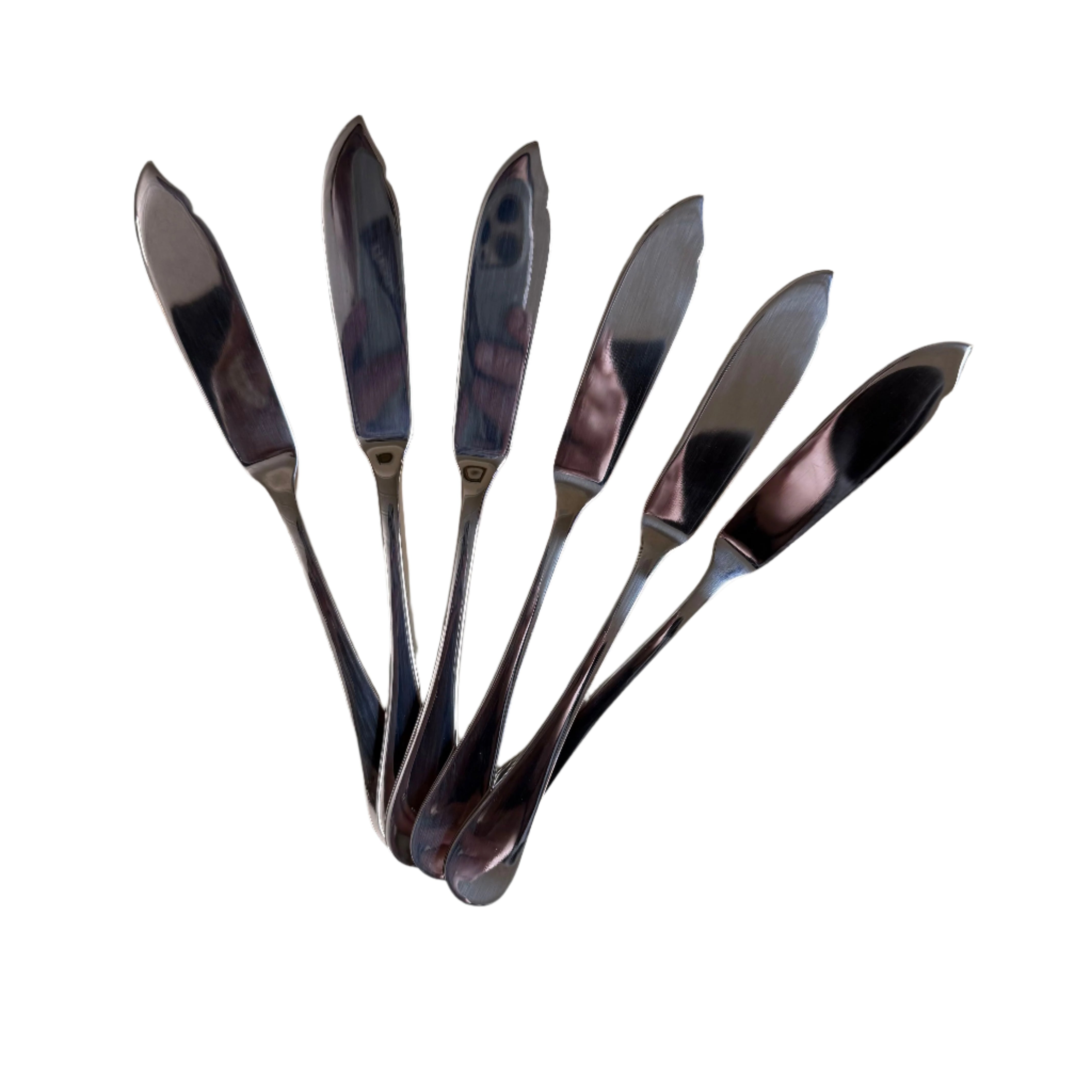 Christofle Capricorne Stainless Steel Fish Knife Set of 6 02419020