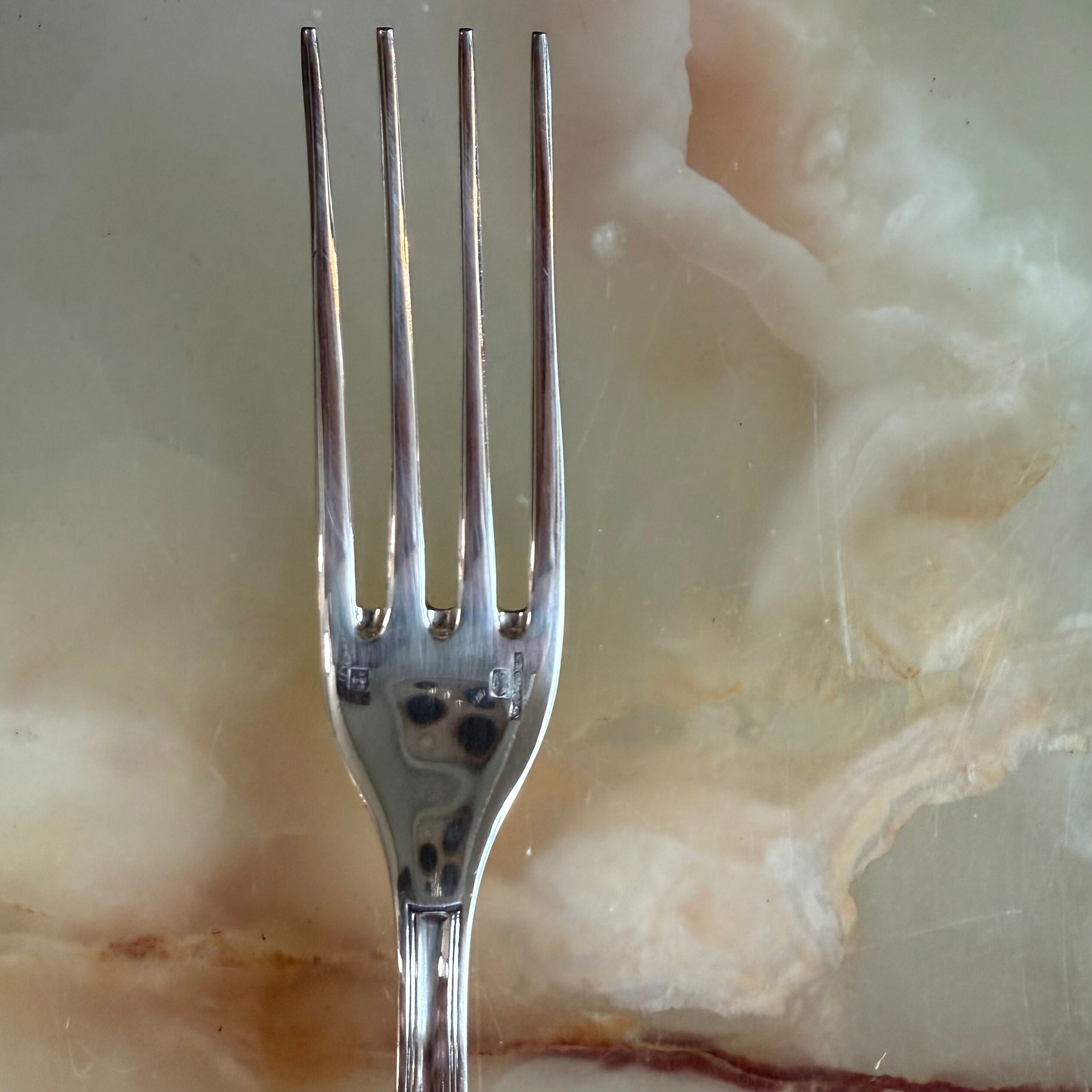 Christofle Marot Silver Plated Dinner Fork Set of 6 00003003