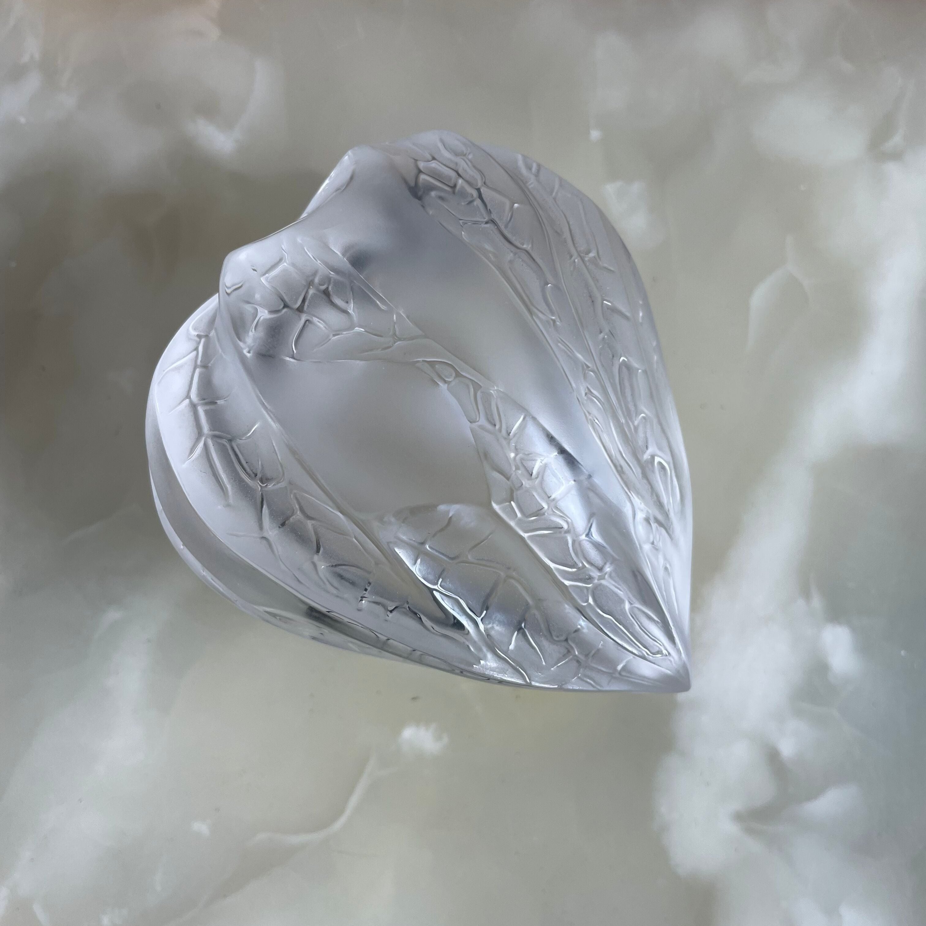 Lalique Crystal Encaged Love Clear Small Box 1173900 Old Stock