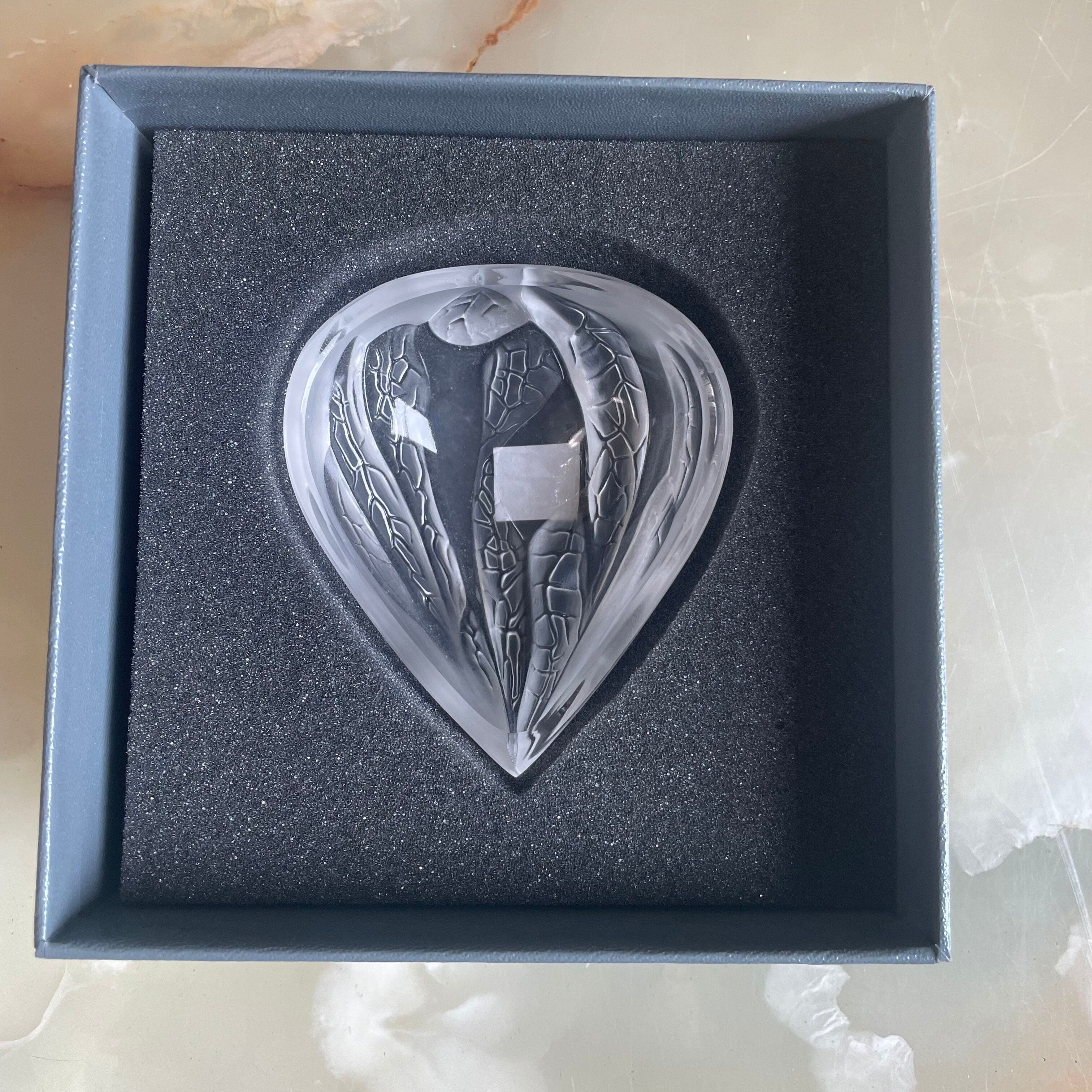 Lalique Crystal Encaged Love Clear Small Box 1173900 Old Stock