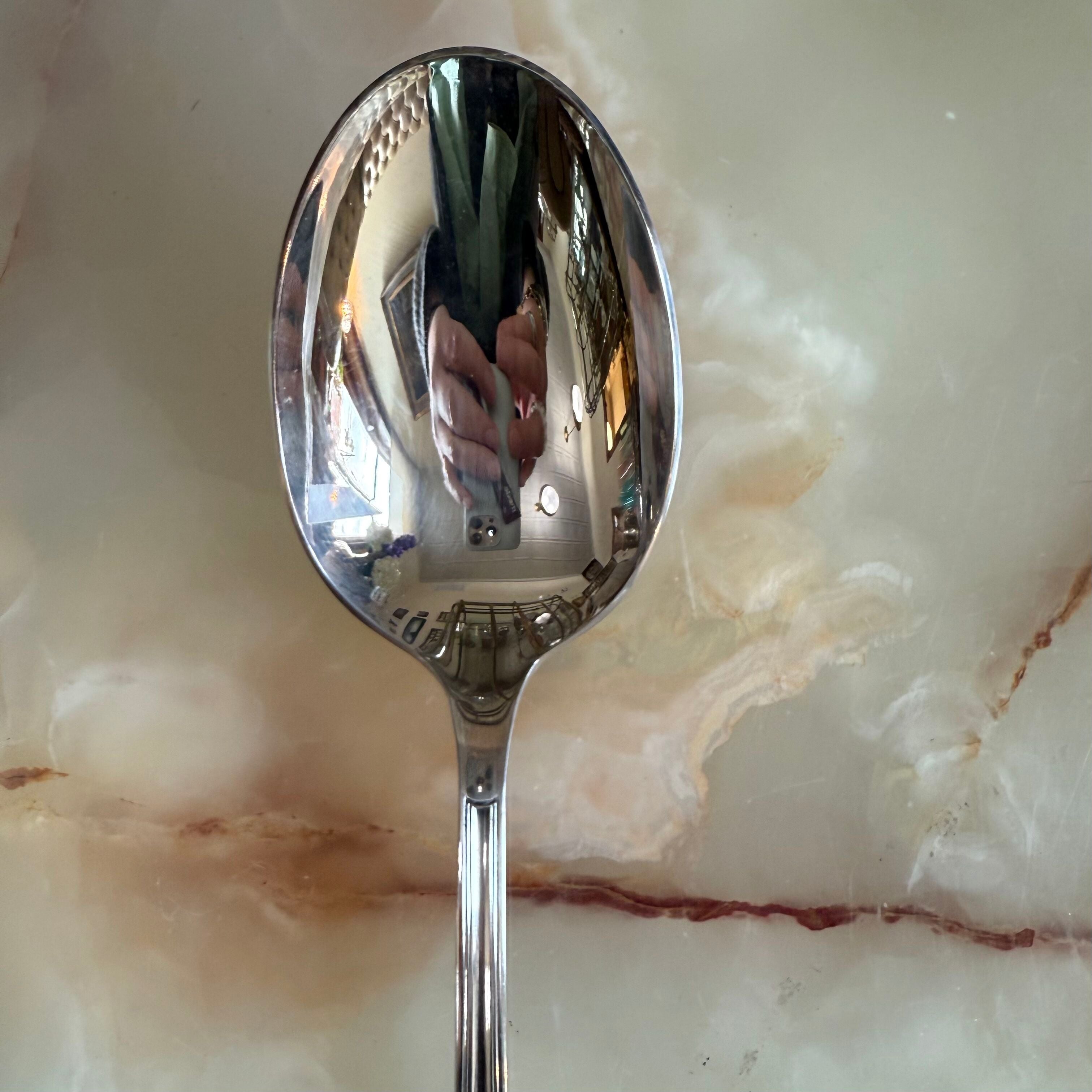 Christofle Marot Silver Plated Serving Spoon 10'' 00003006
