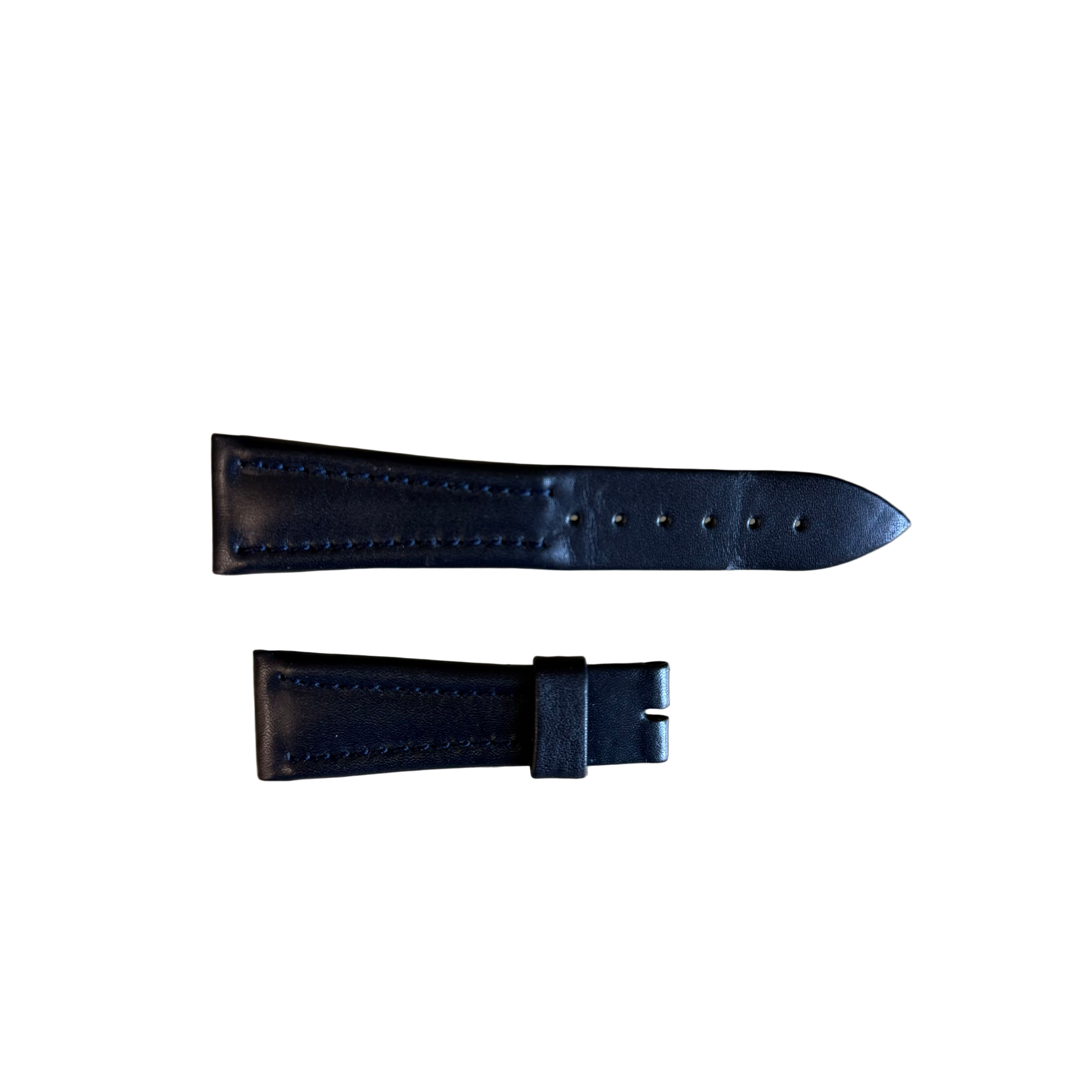 Authentic Breguet Blue Genuine Leather Watch Strap Band 20mm Padded & Stitched