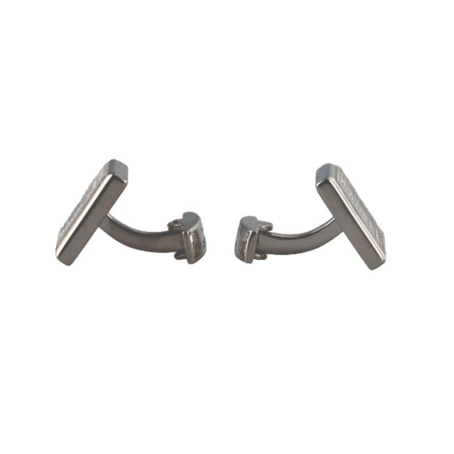 Lalique Perles Clear Crystal Palladium Cufflinks 10728900