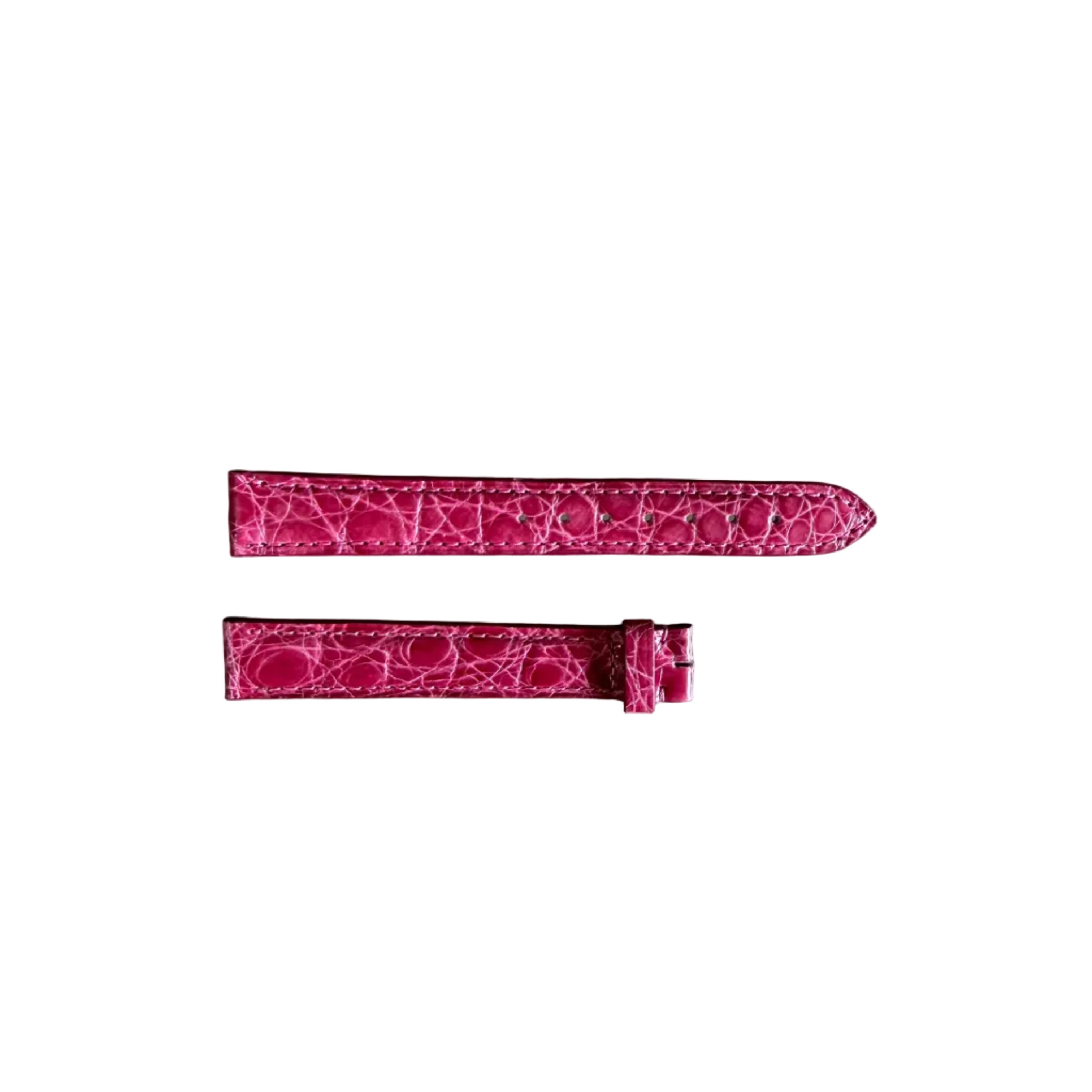Authentic Cartier Pink Alligator Watch Strap Band 15mm KD53BG23-S21
