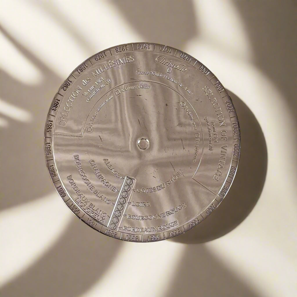 Christofle Oenologie Silver Plated Chased Bottle Coaster 4222095