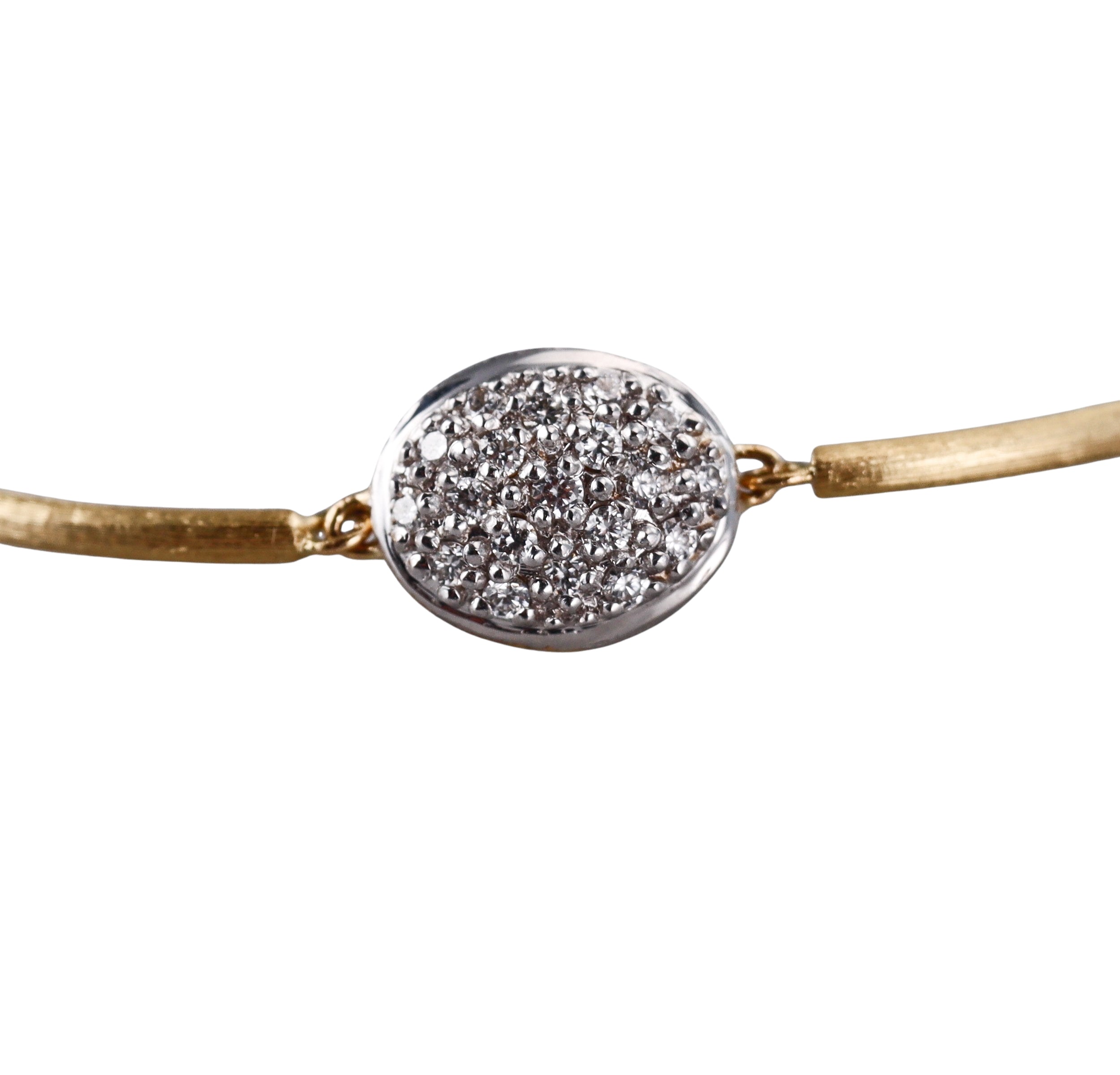 Marco Bicego Siviglia 18K Gold Diamond Semi-Rigid Bracelet