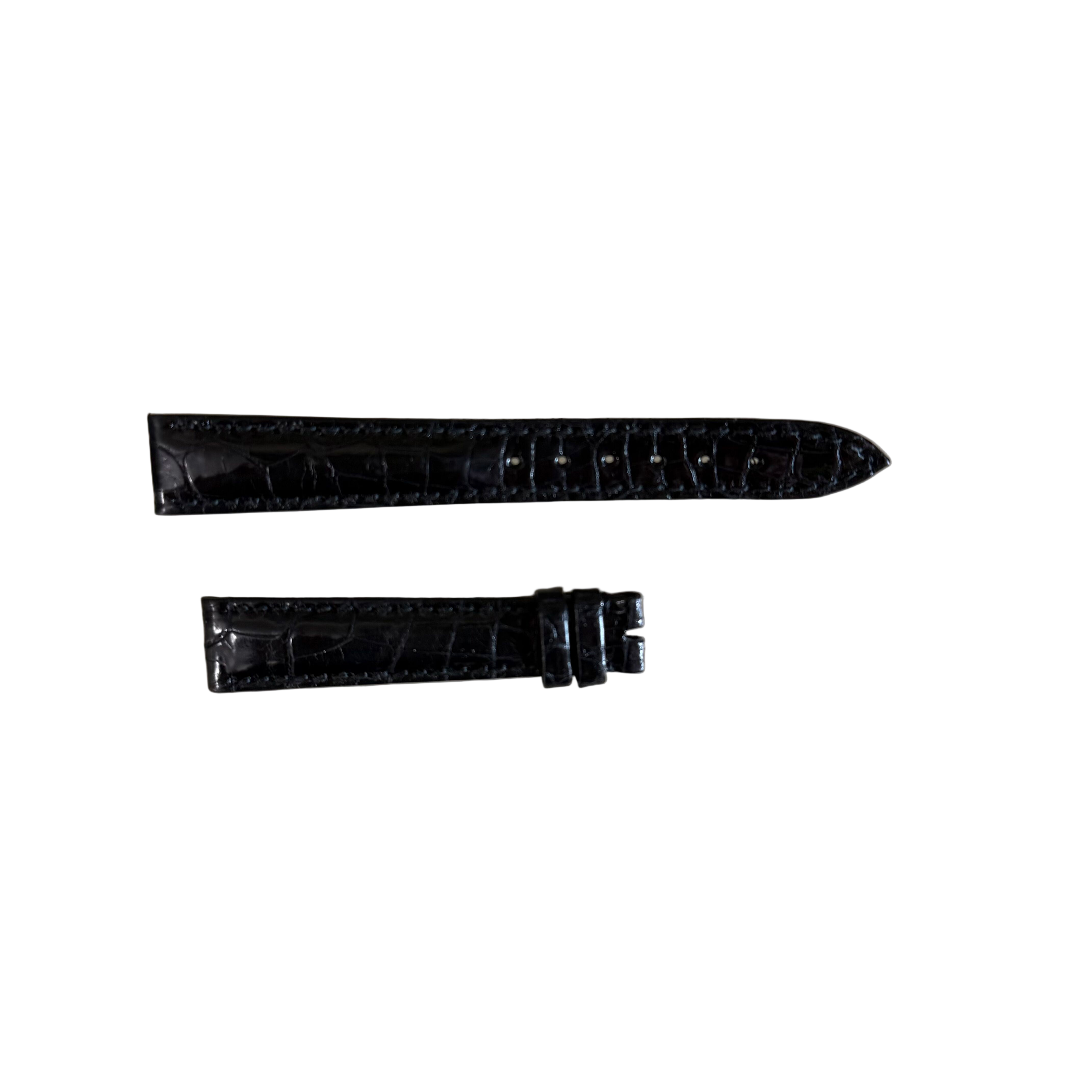 Authentic Breguet Black Crocodile Watch Strap Band 14.5mm Padded & Stitched