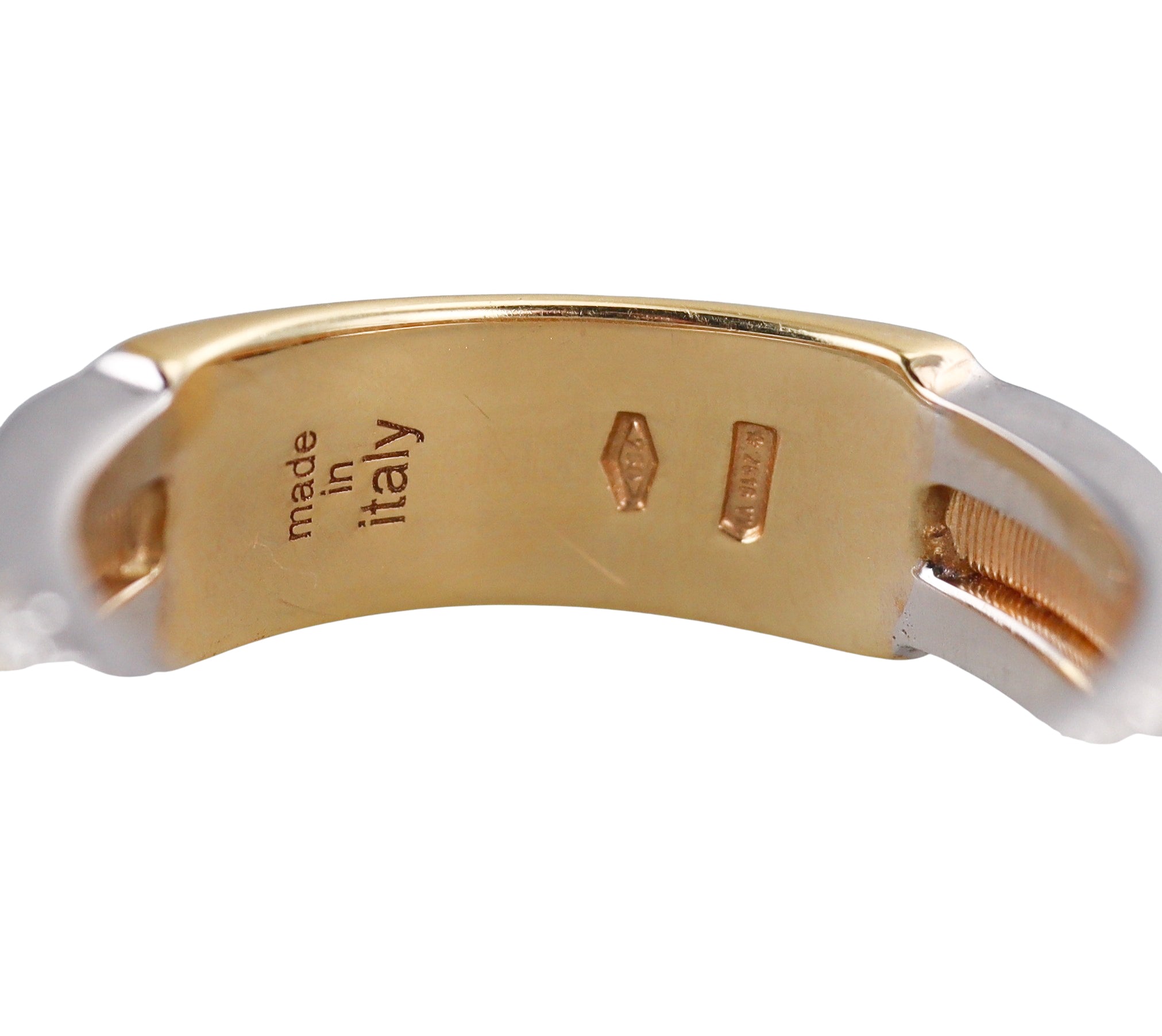 Marco Bicego Lunaria 18K Gold Diamond Band Ring