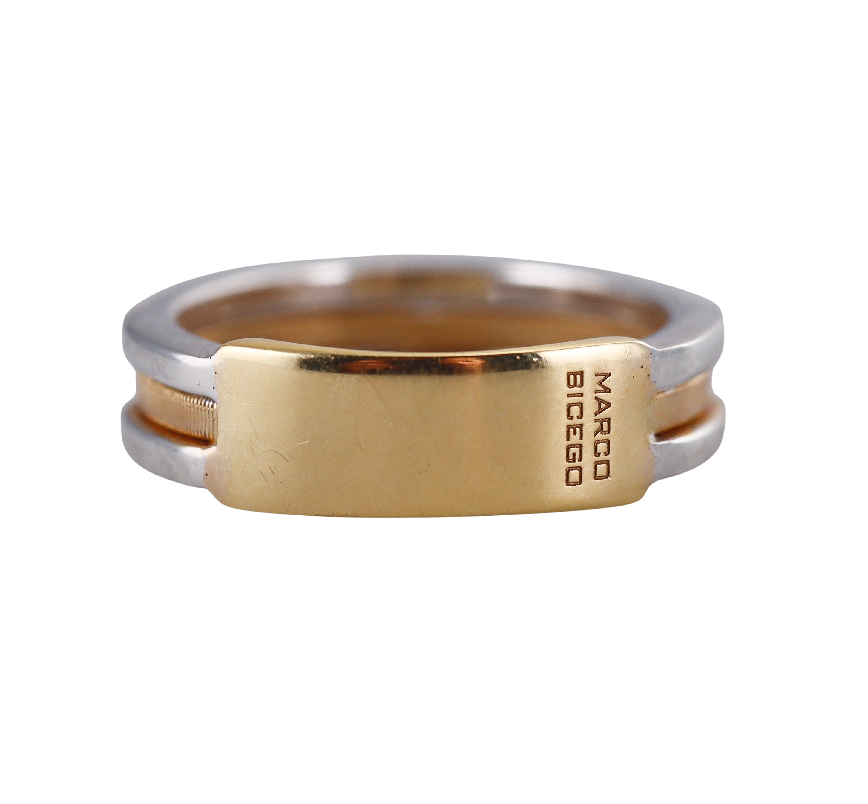 Marco Bicego Lunaria 18K Gold Diamond Band Ring
