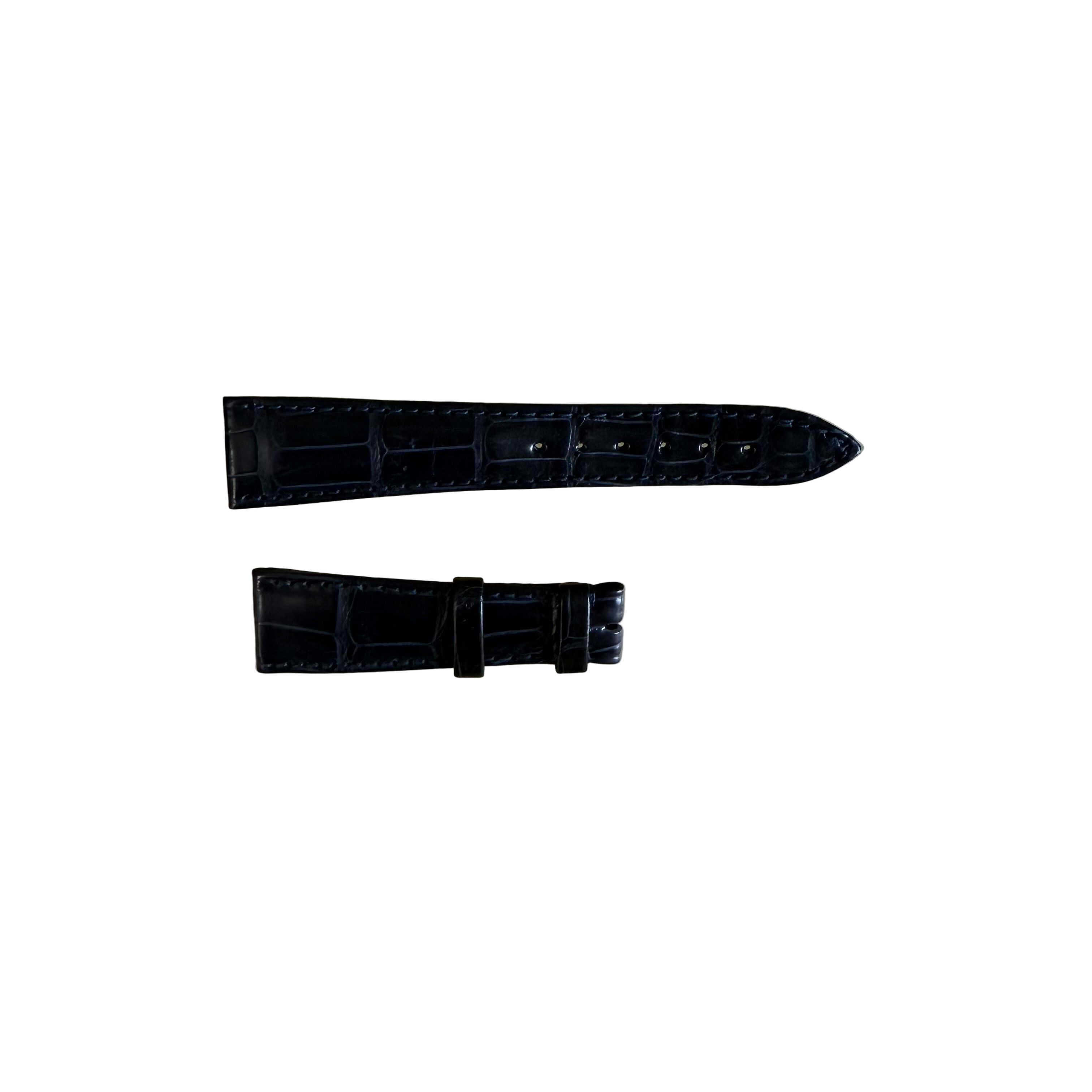 Authentic Breguet Blue Crocodile Watch Strap Band 18.5mm Padded & Stitched