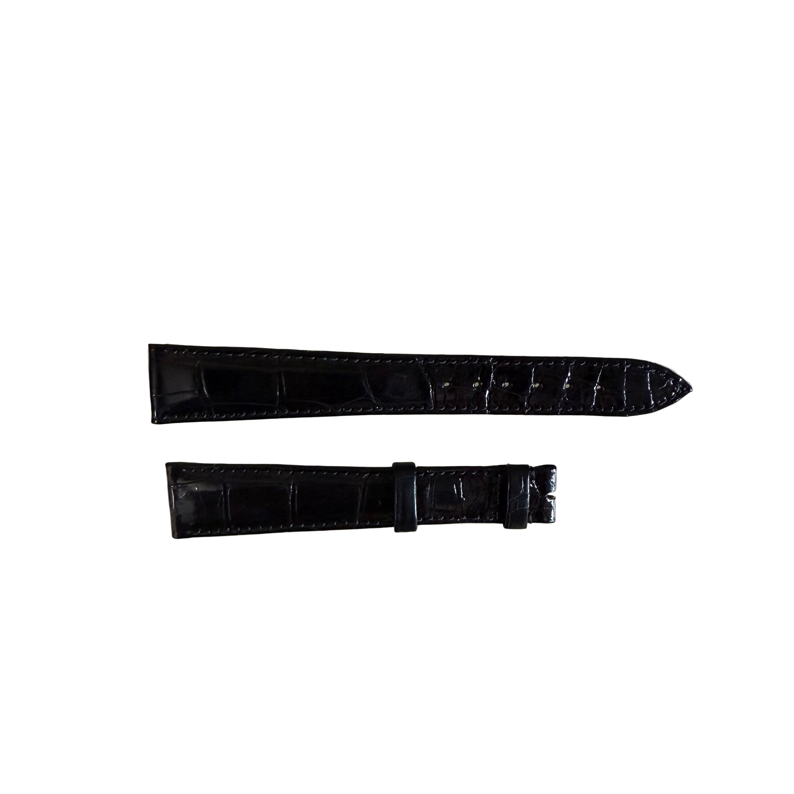 Authentic Breguet Black Crocodile Watch Strap Band 18mm Padded & Stitched