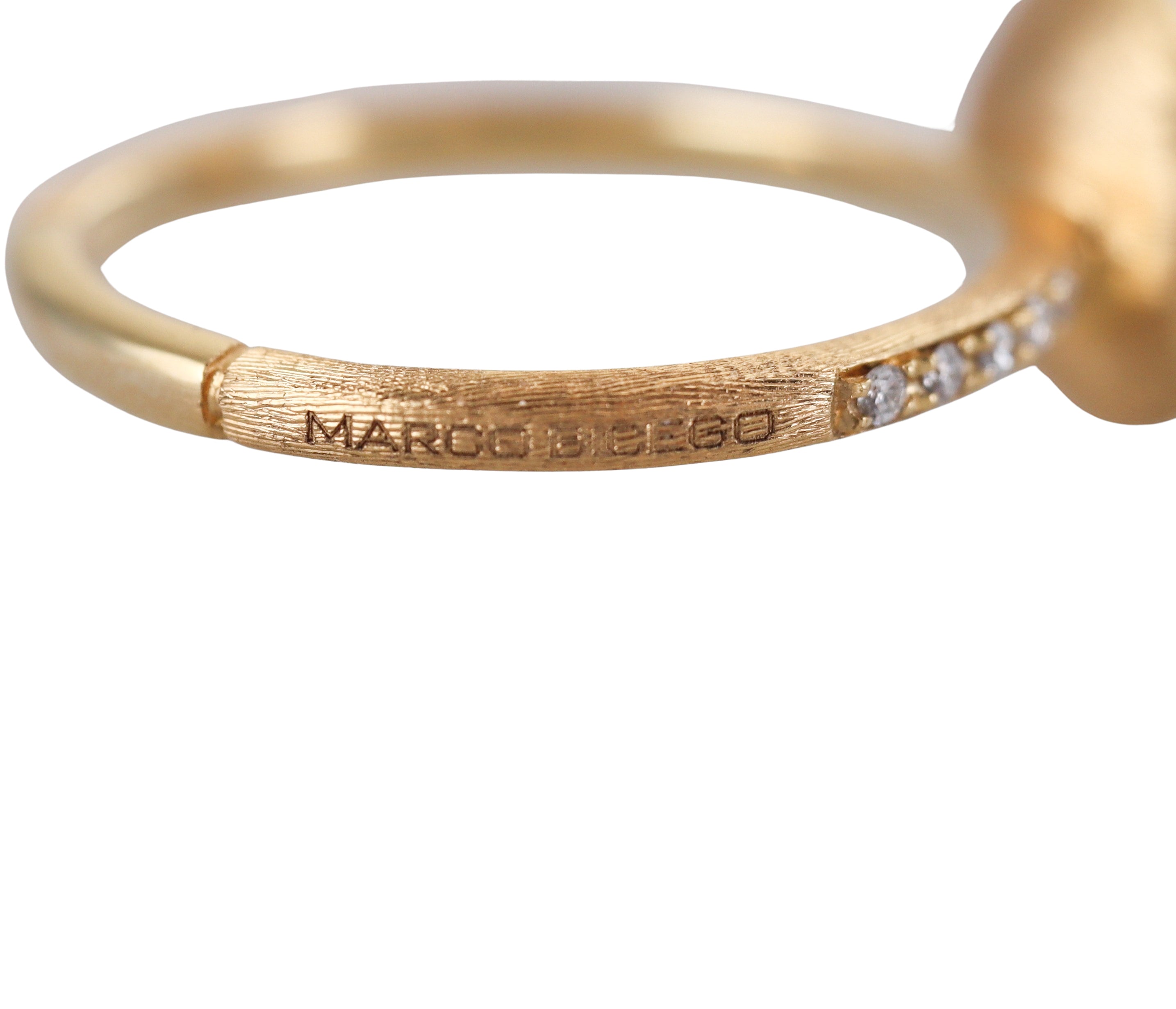 Marco Bicego Jaipur 18K Gold London Blue Topaz Diamond Ring