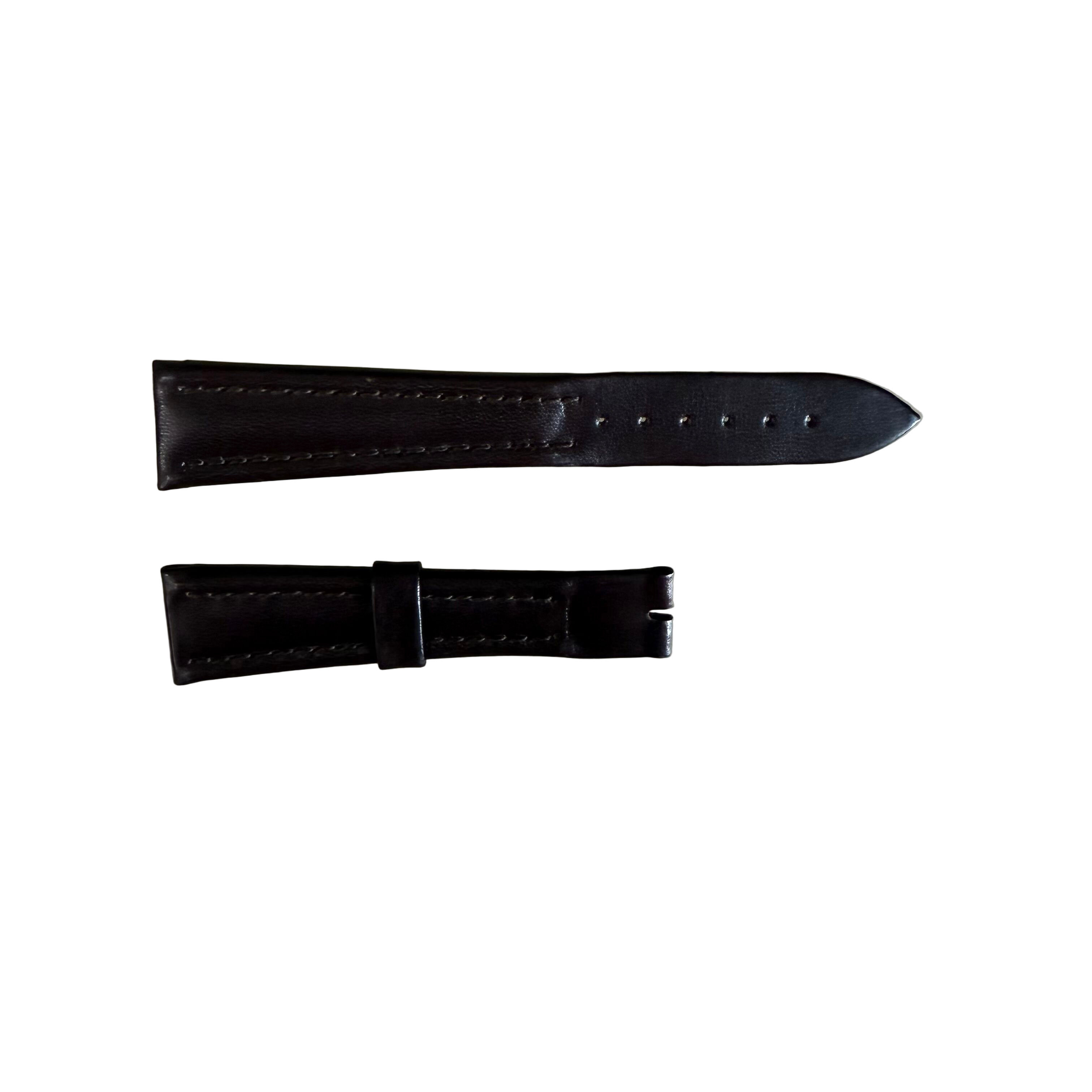 Authentic Breguet Dark Brown Genuine Leather Watch Strap Band 21mm Padded & Stitched