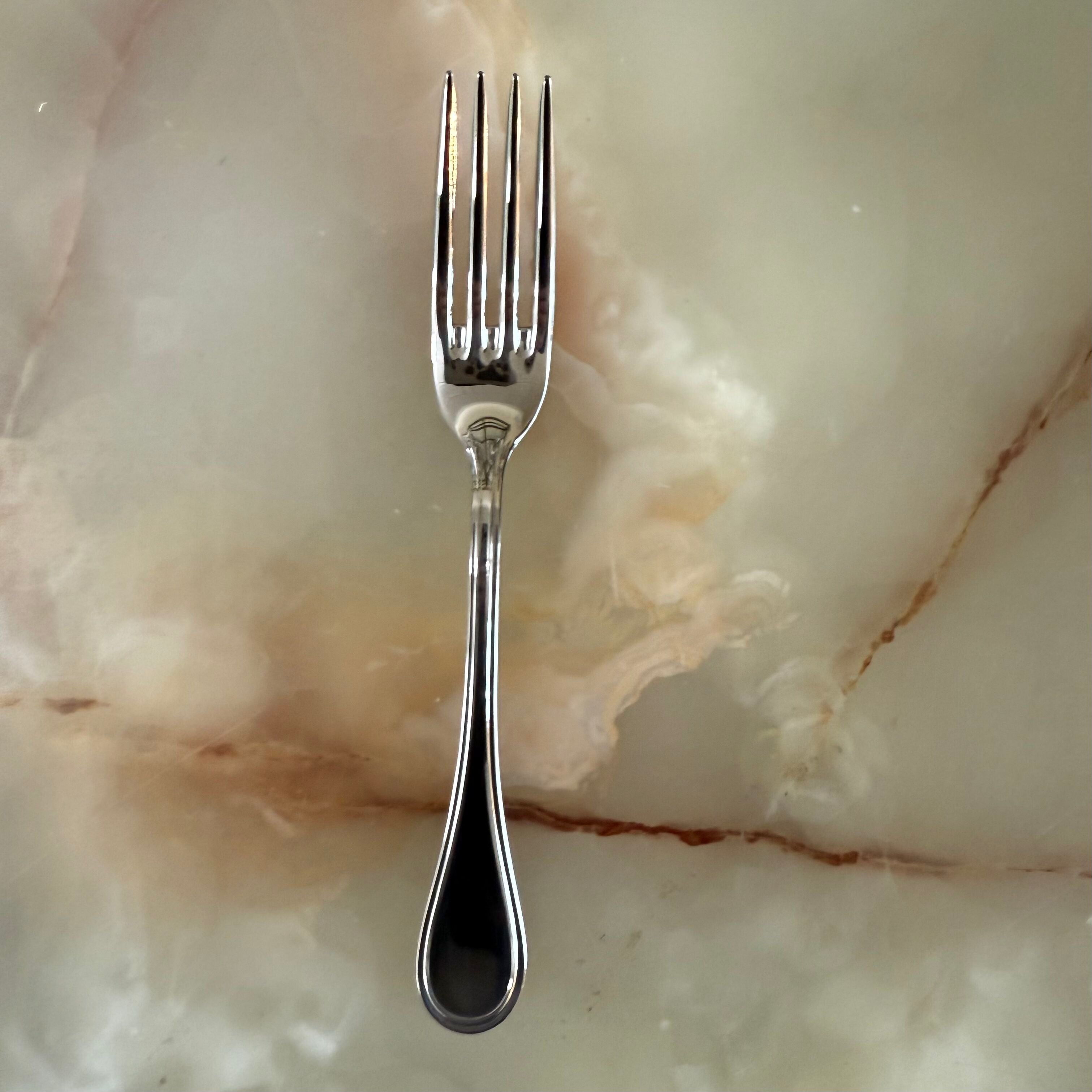 Christofle Calissa Stainless Steel Dessert Fork Set of 12 2435015