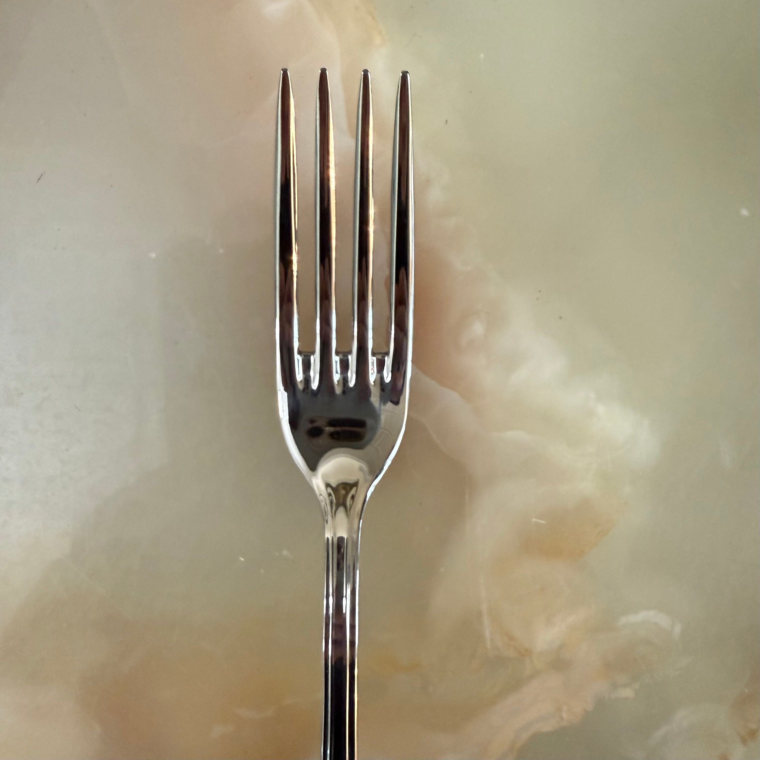 Christofle Calissa Stainless Steel Dessert Fork Set of 12 2435015