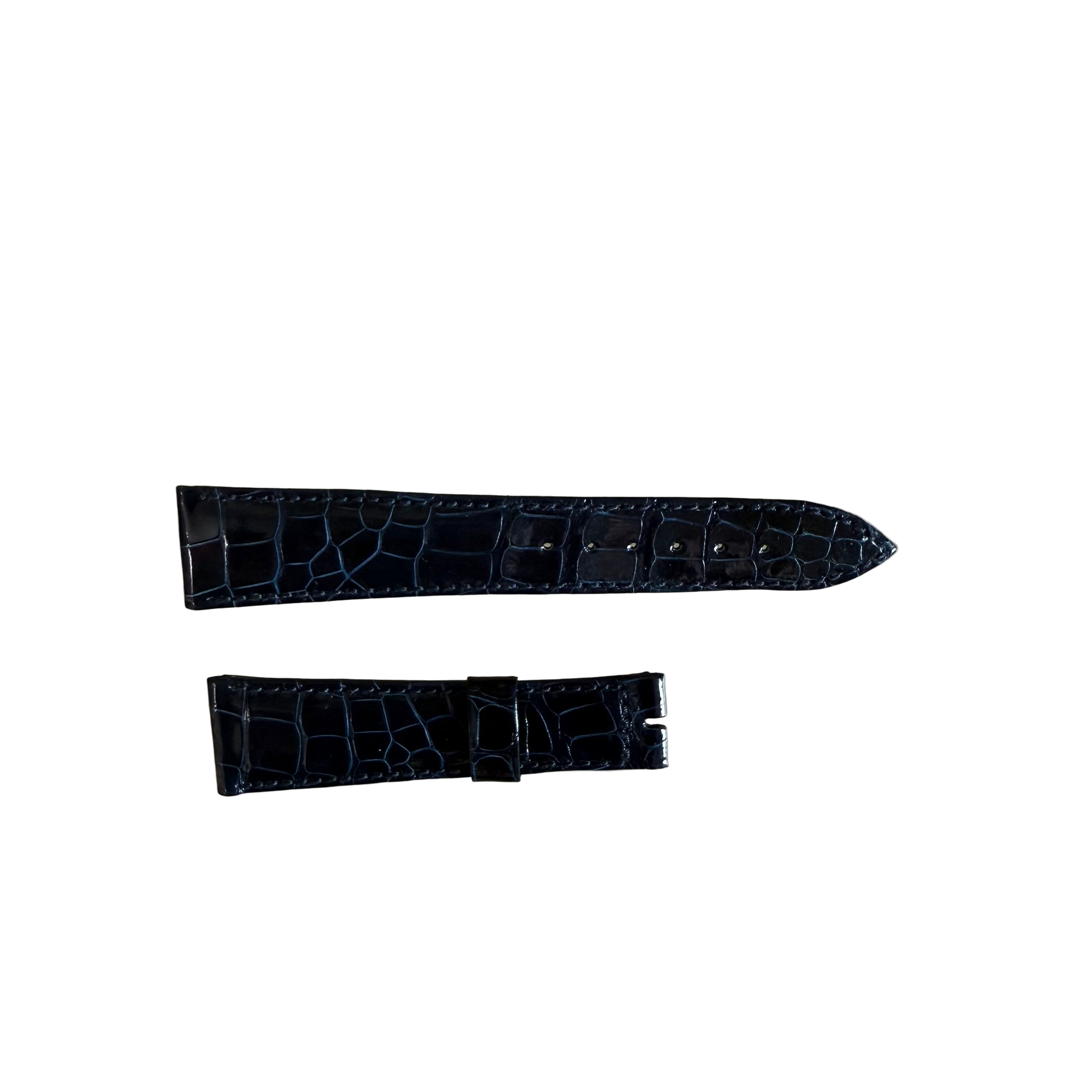 Authentic Breguet Blue Crocodile Watch Strap Band 20mm Padded & Stitched