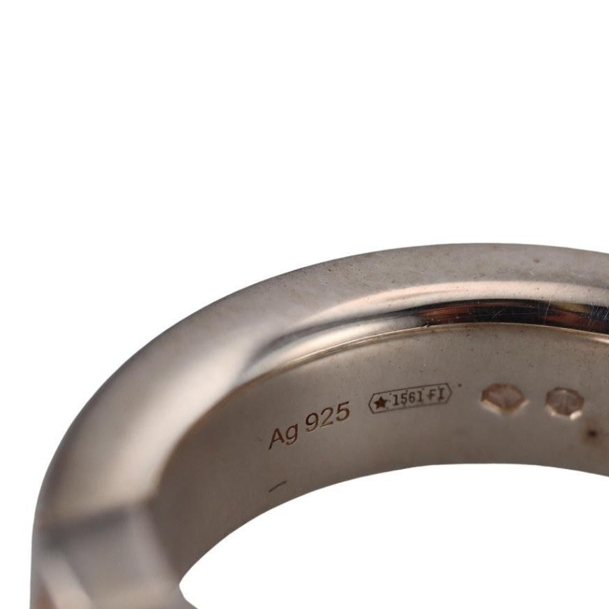 Gucci GG Interlocking G Sterling Silver 6mm Band Ring