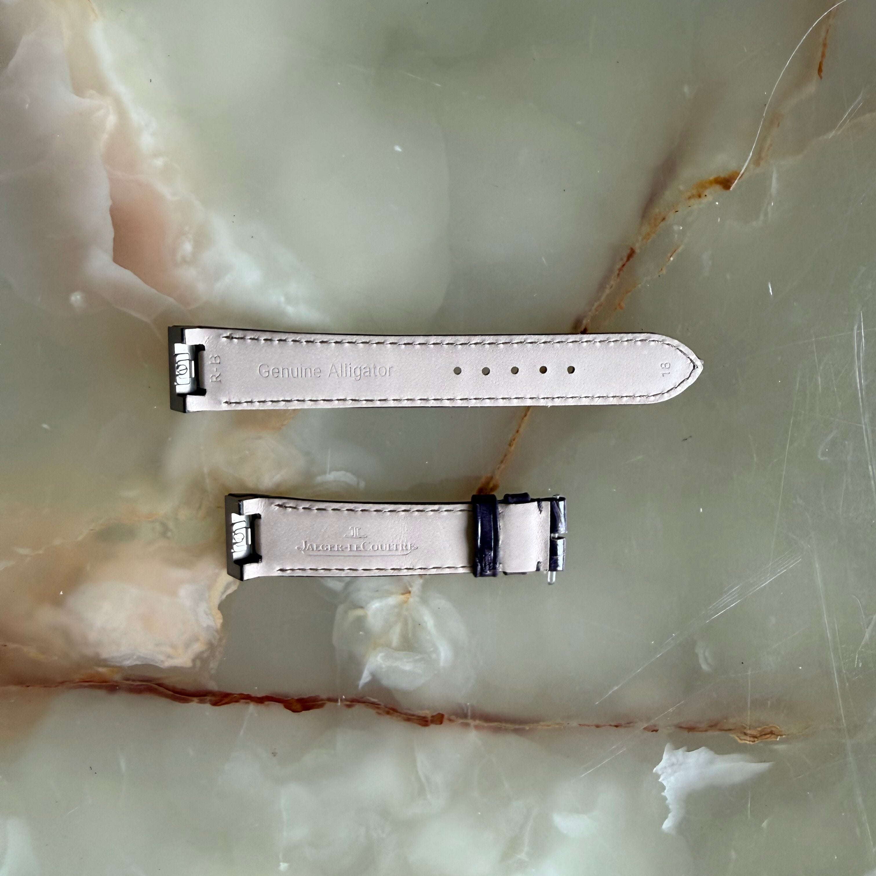 Authentic Jaeger LeCoultre Purple Alligator Quick Release Watch Strap Band 18mm