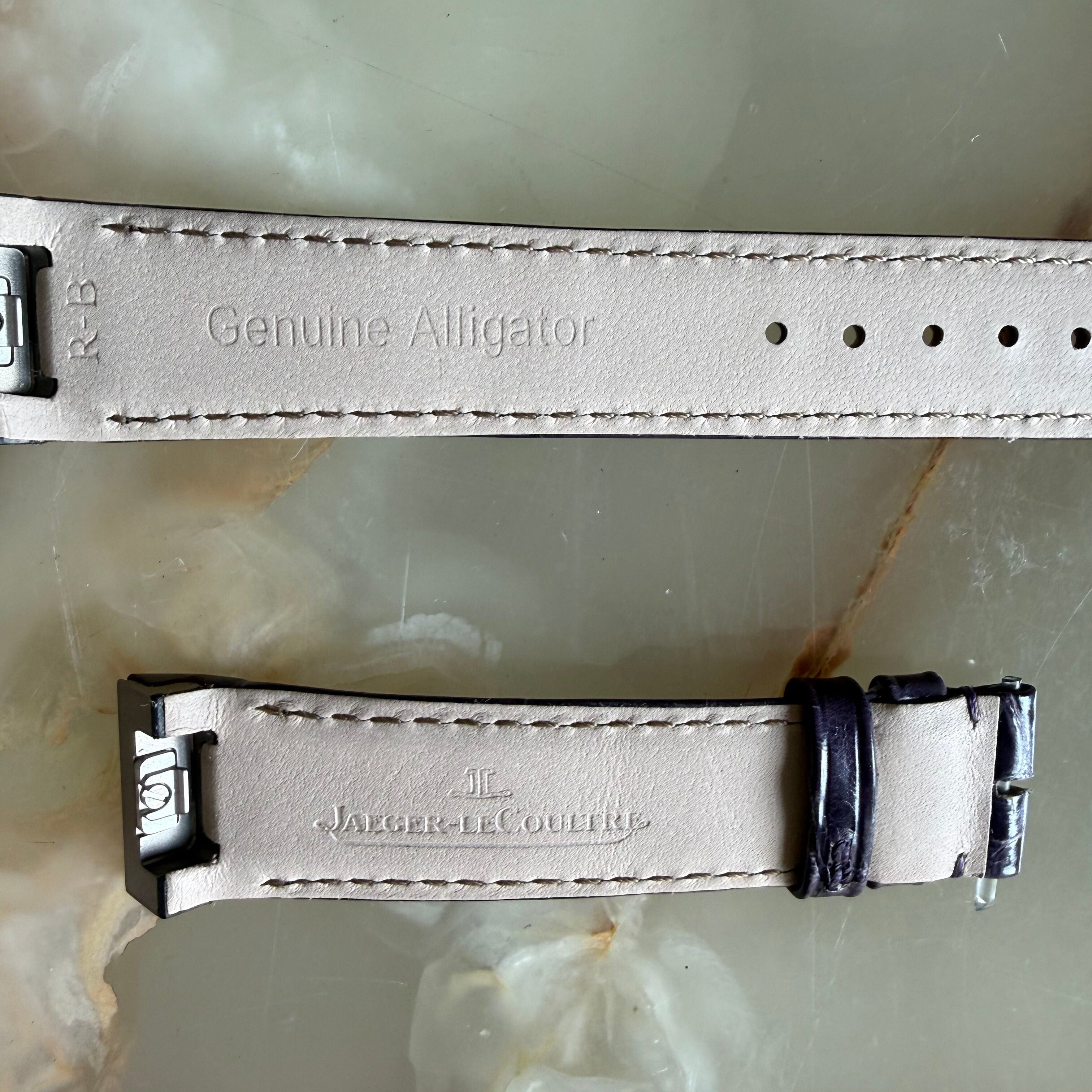 Authentic Jaeger LeCoultre Purple Alligator Quick Release Watch Strap Band 18mm