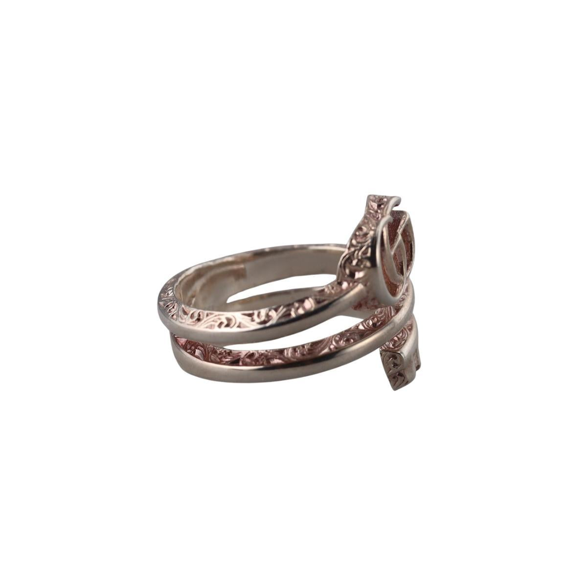 Gucci Marmont Key 3 Turns Sterling Silver Ring