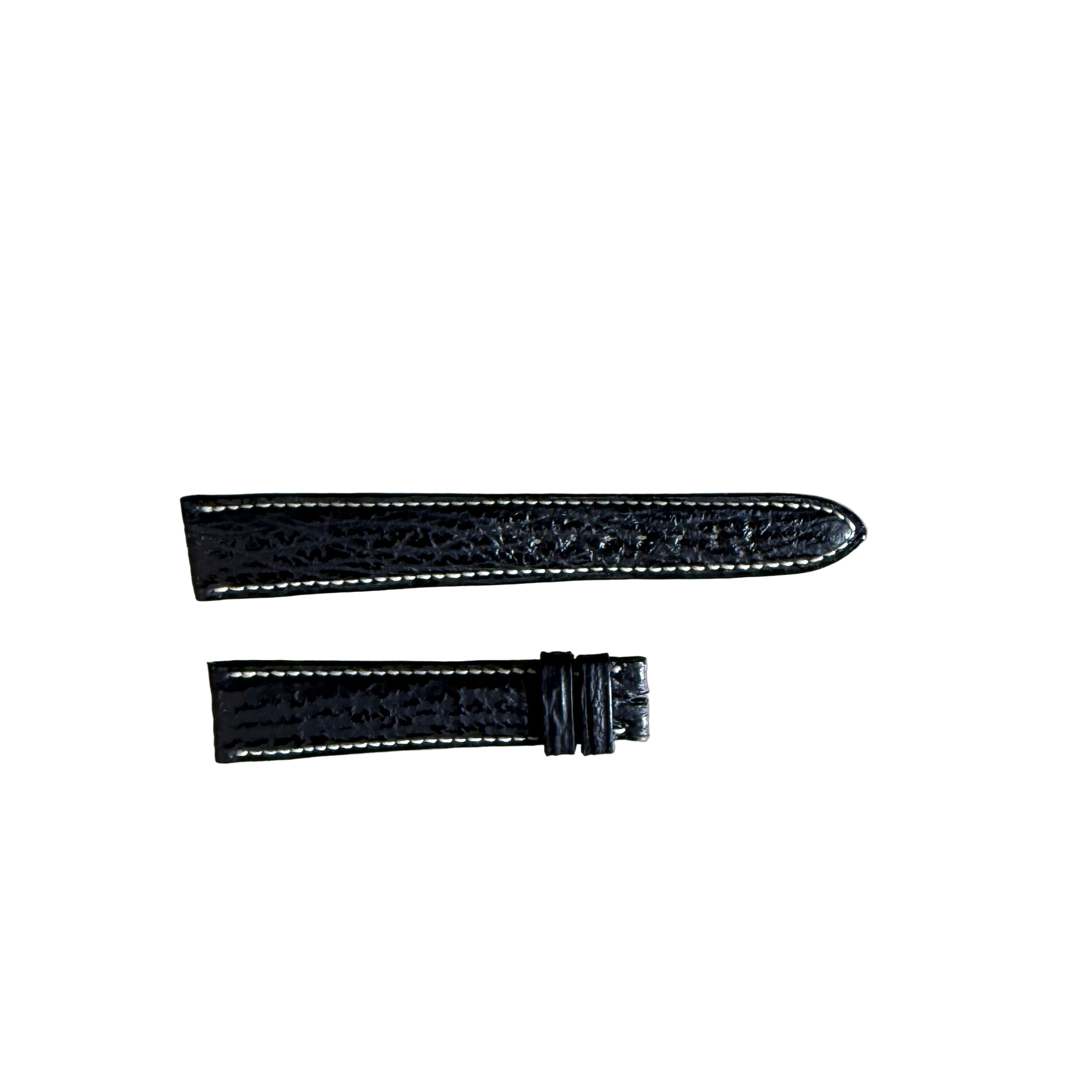 Authentic Breguet Black Shark Watch Strap Band 18mm Padded & Stitched