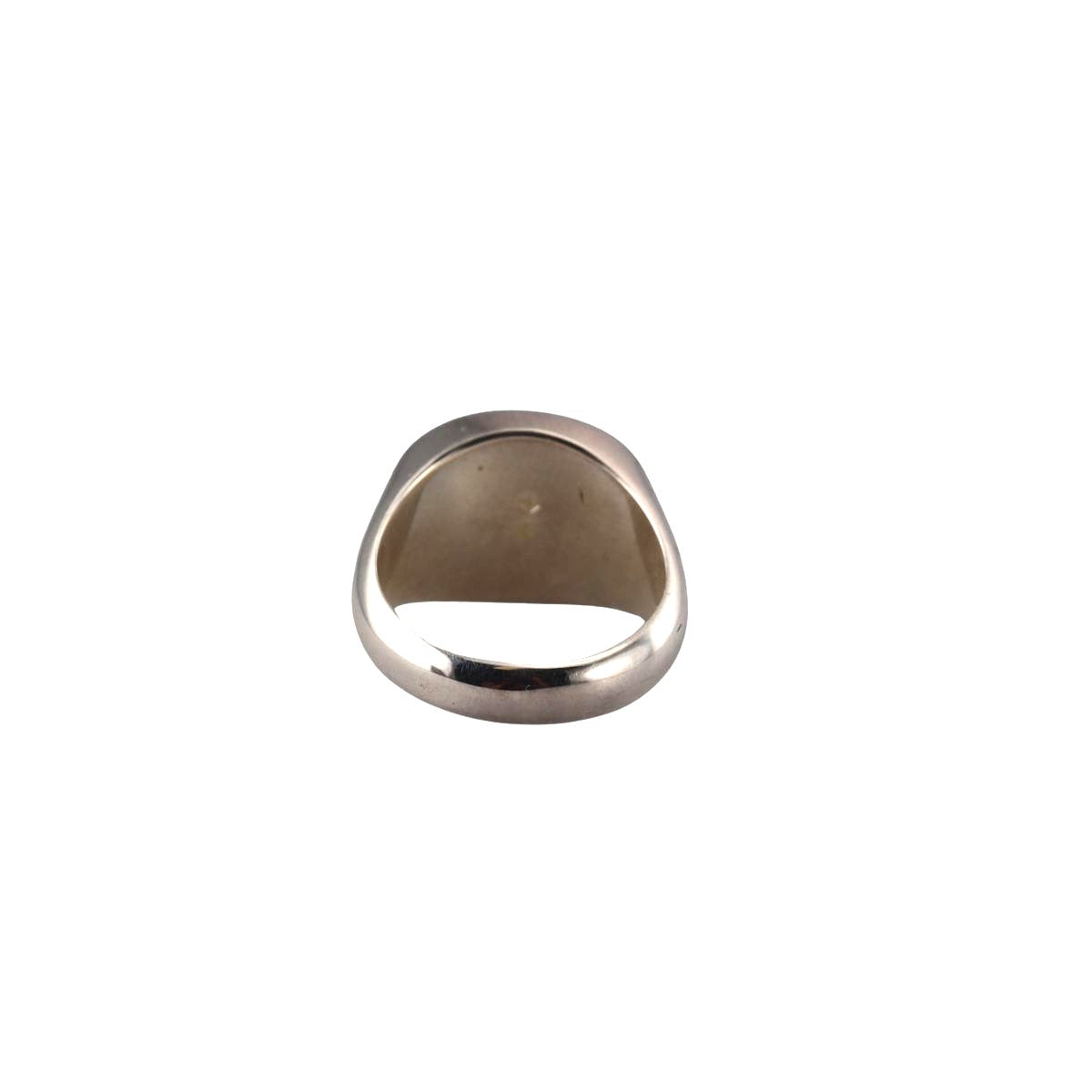 Gucci Trademark Chevalier Sterling Silver Oval Ring