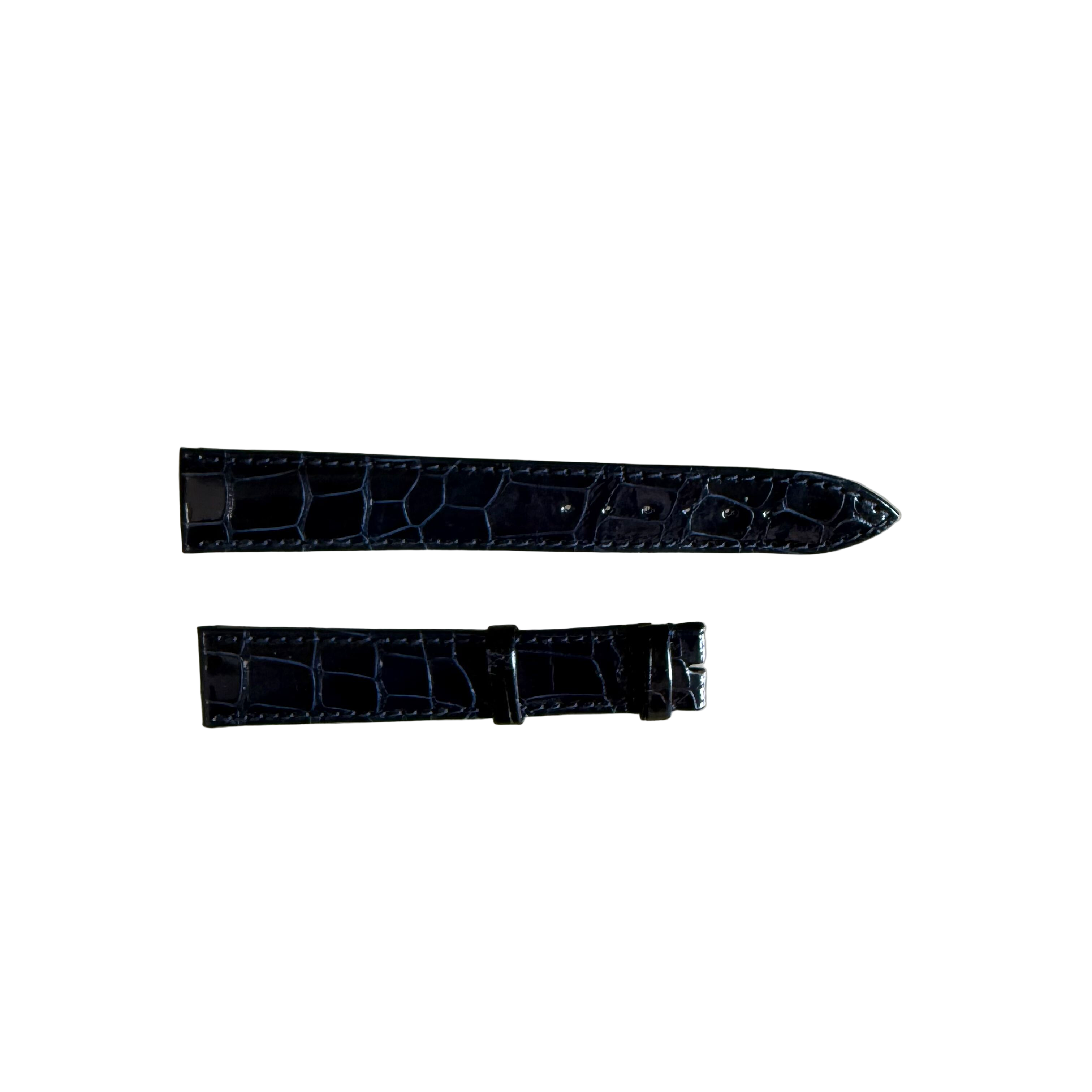 Authentic Breguet Blue Crocodile Watch Strap Band 18mm Padded & Stitched