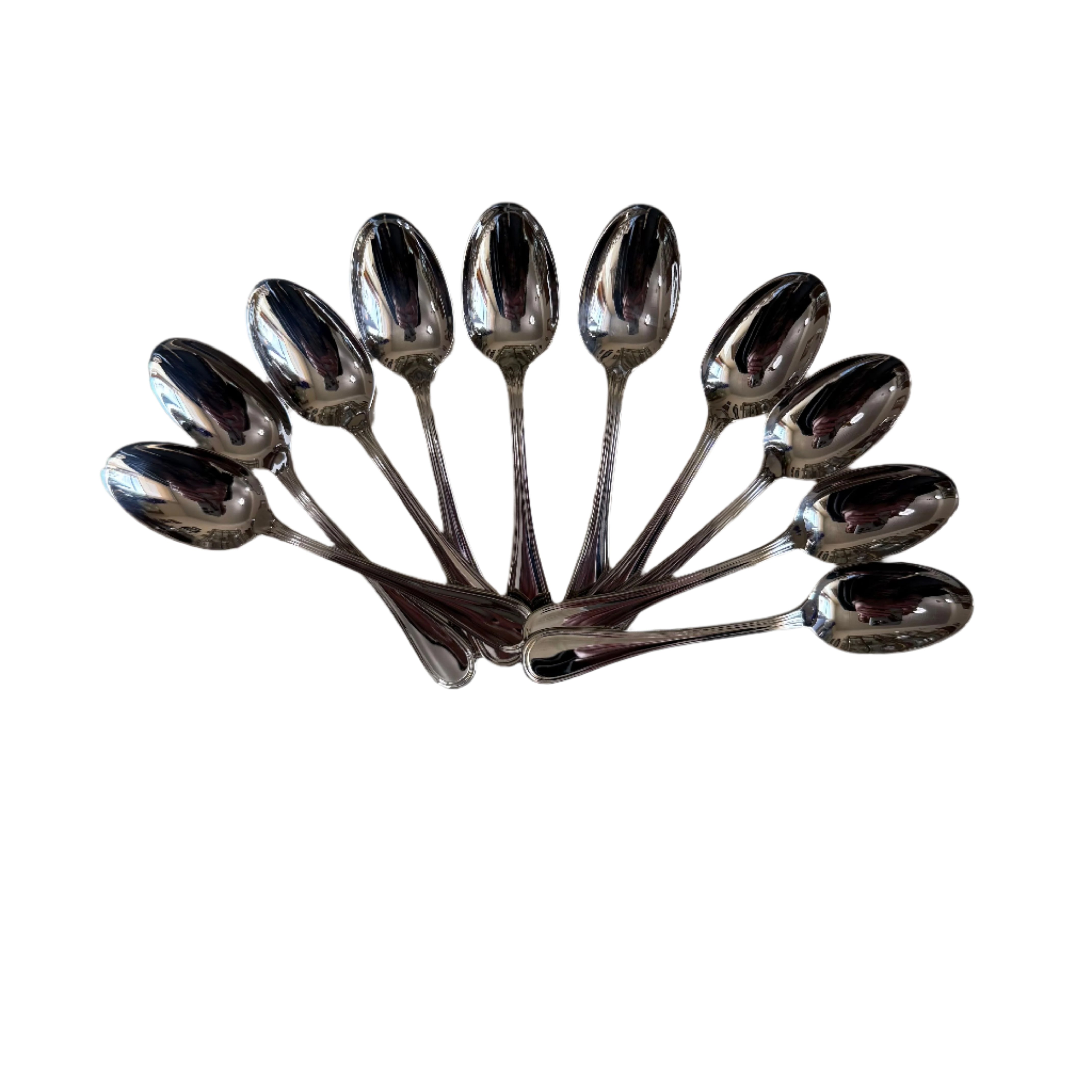 Christofle Albi Stainless Steel Demitasse Spoon Set of 10 2417036