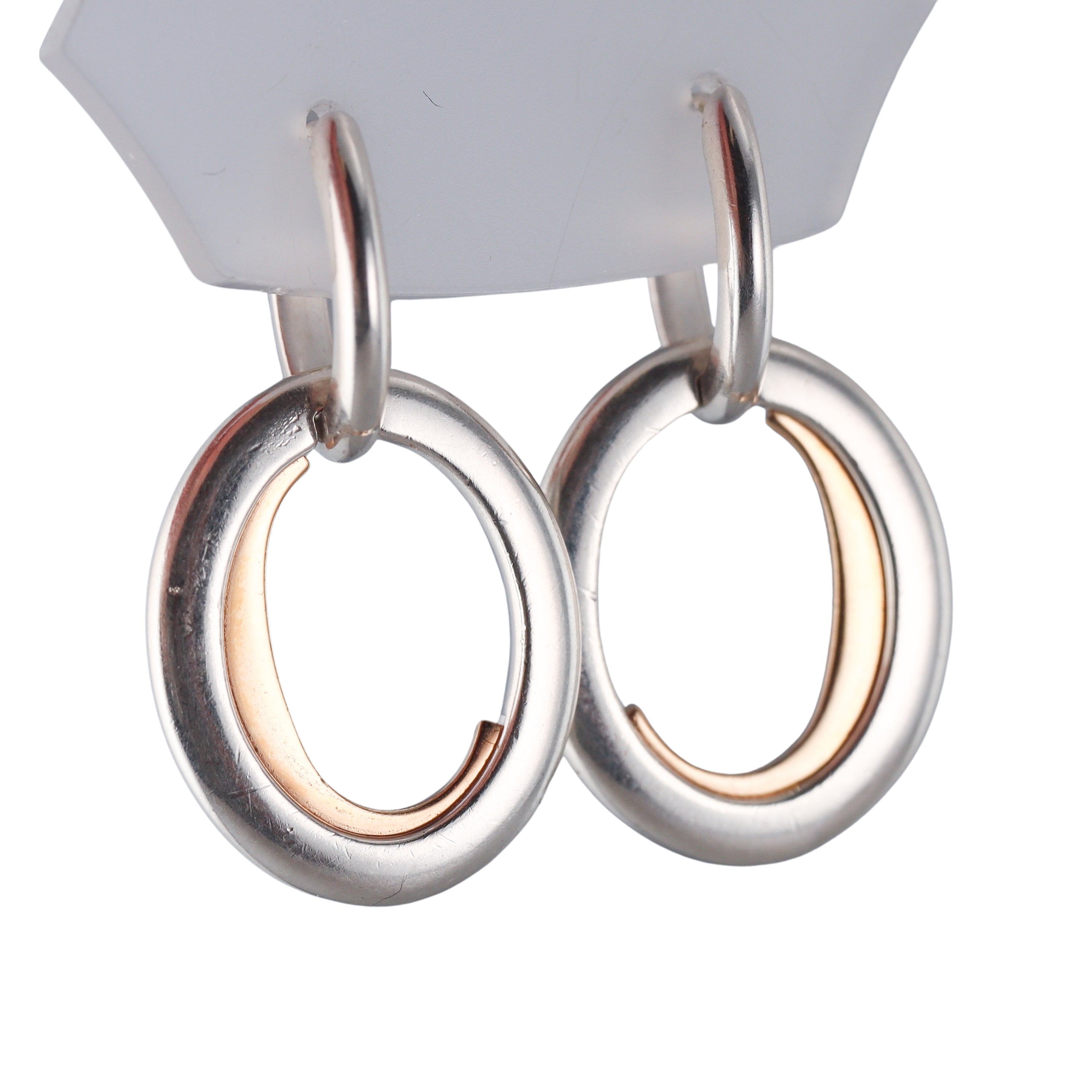 New C de Christofle Sterling Silver Gold Earrings 6761300