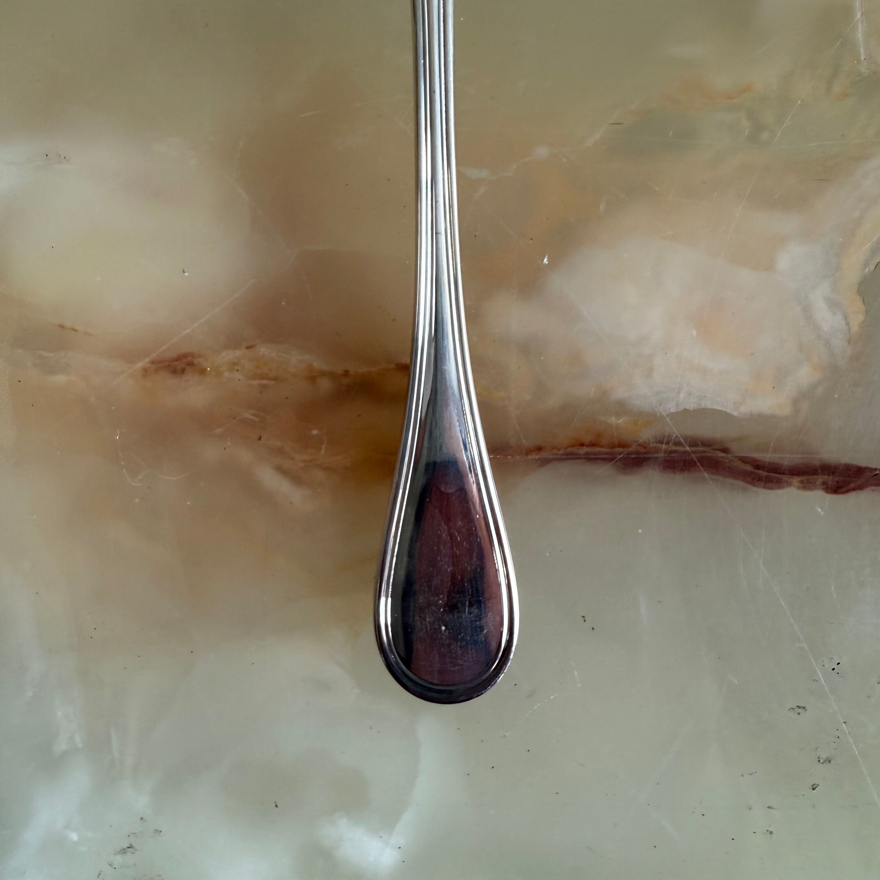 Christofle Albi Silver Plated Ice Cream Spoon Set of 6 00021035