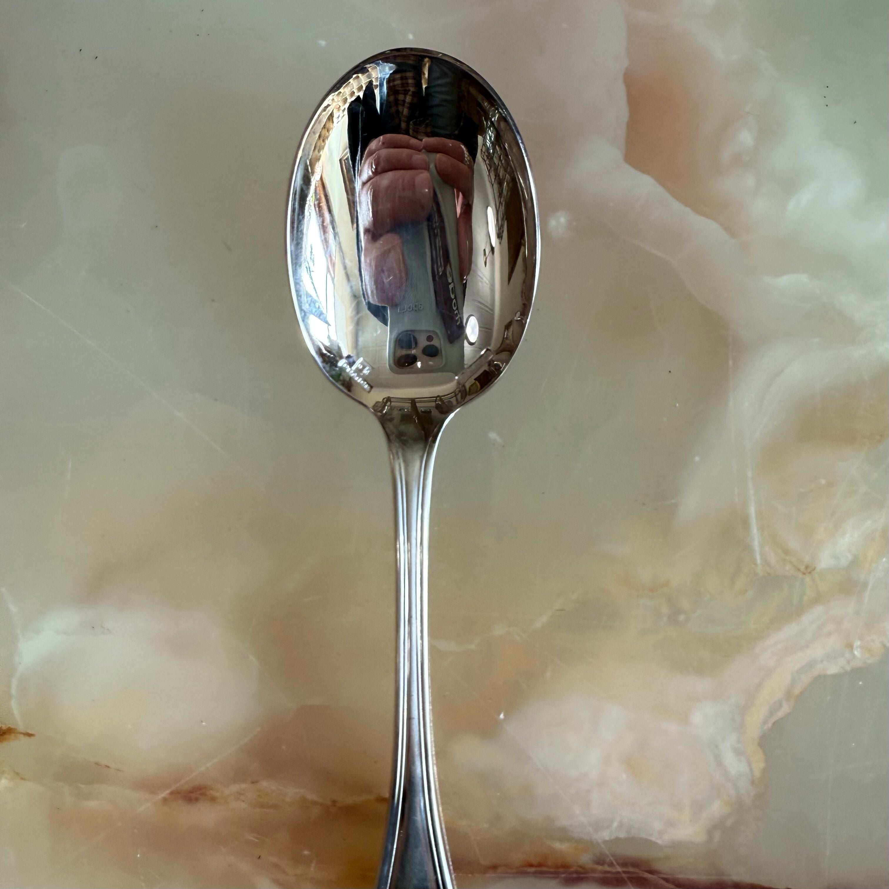 Christofle Albi Silver Plated Ice Cream Spoon Set of 6 00021035
