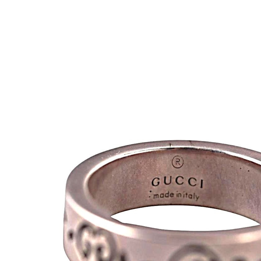 Gucci Ghost Sterling Silver Band Ring