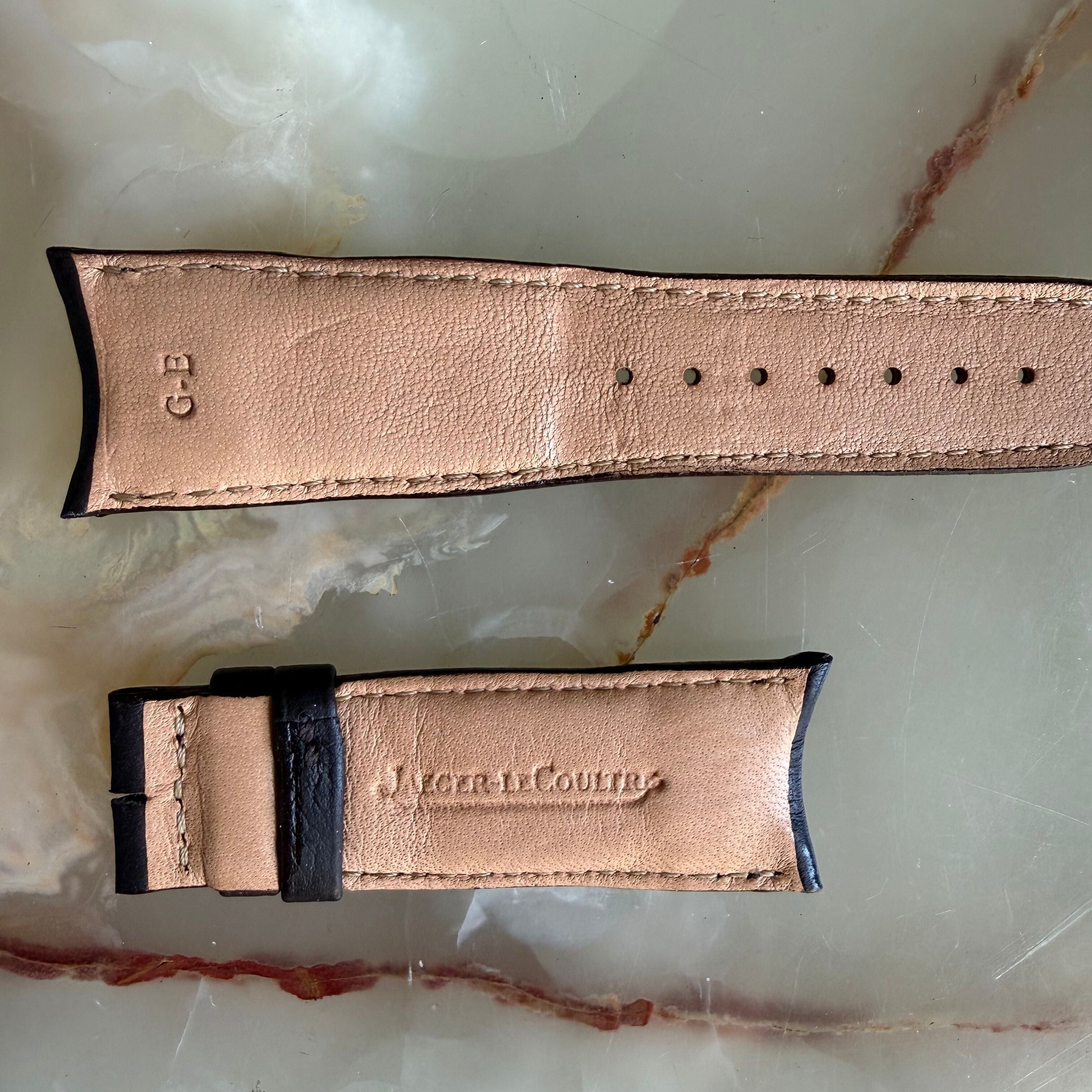Authentic Jaeger LeCoultre Brown Leather Watch Strap Band 22mm
