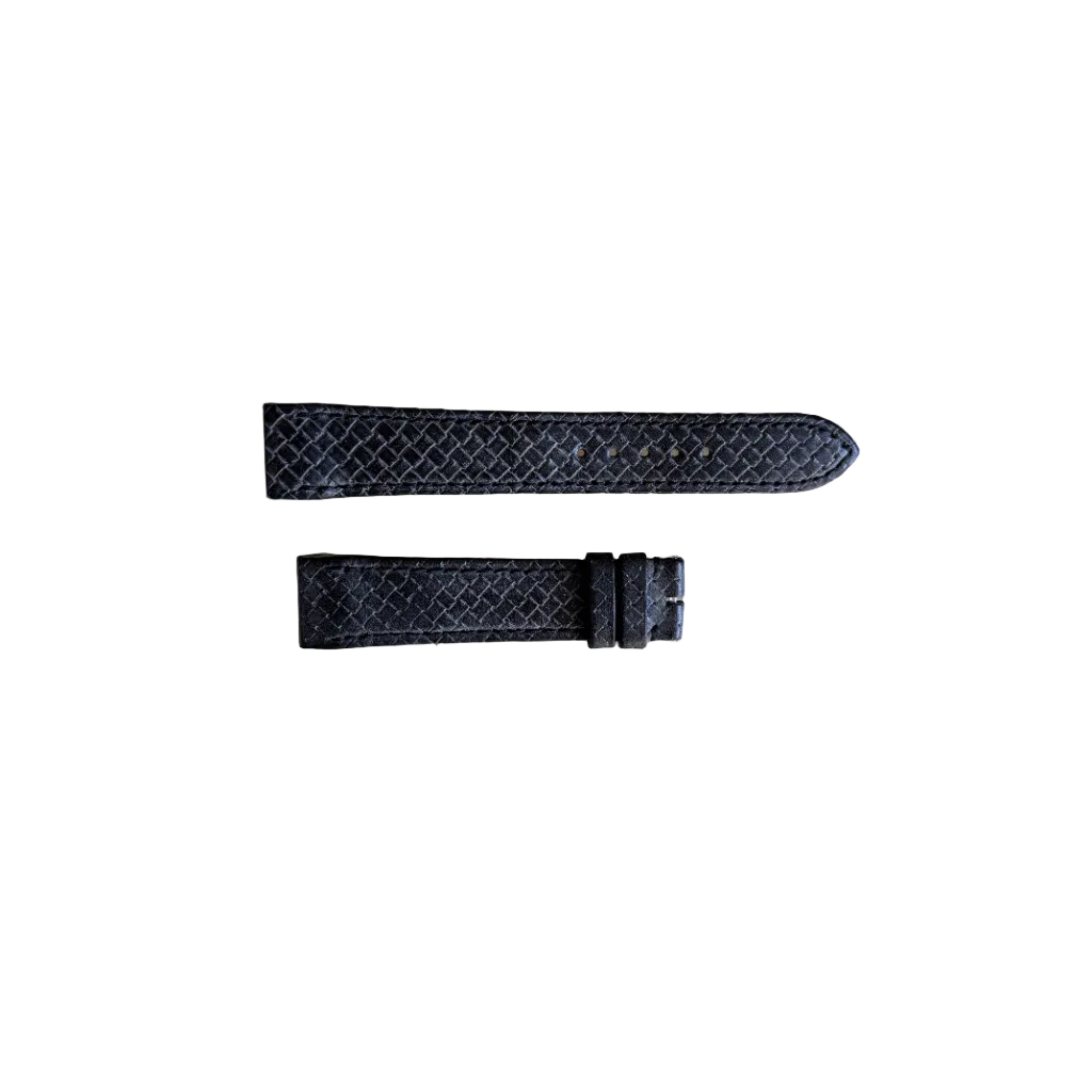 Authentic Jaeger LeCoultre Grey Leather Quick Release Watch Strap Band 18mm