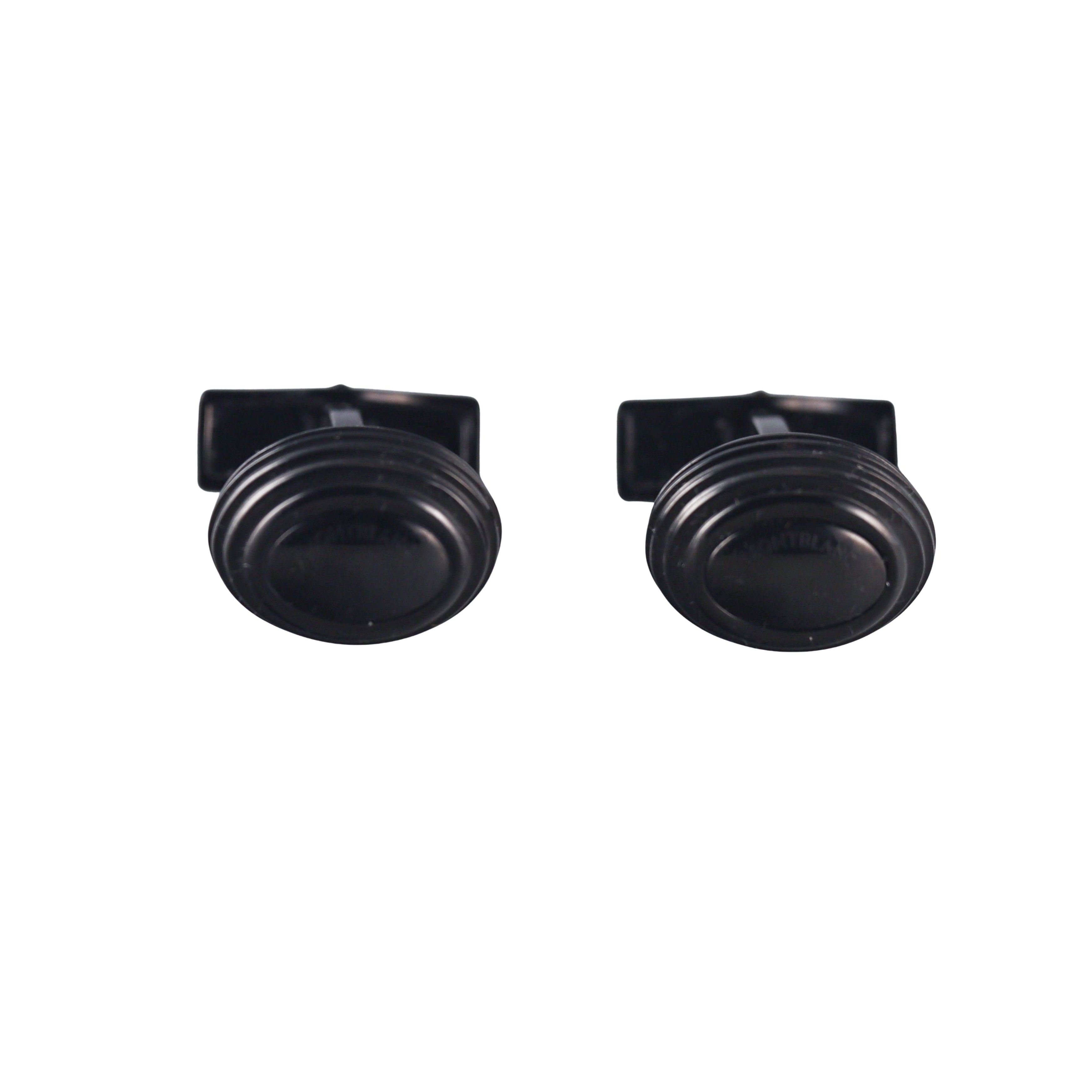Montblanc Black Oval Cufflinks 12929