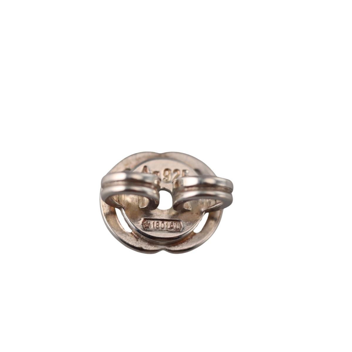 Gucci Interlocking G Large Sterling Silver Stud Earrings