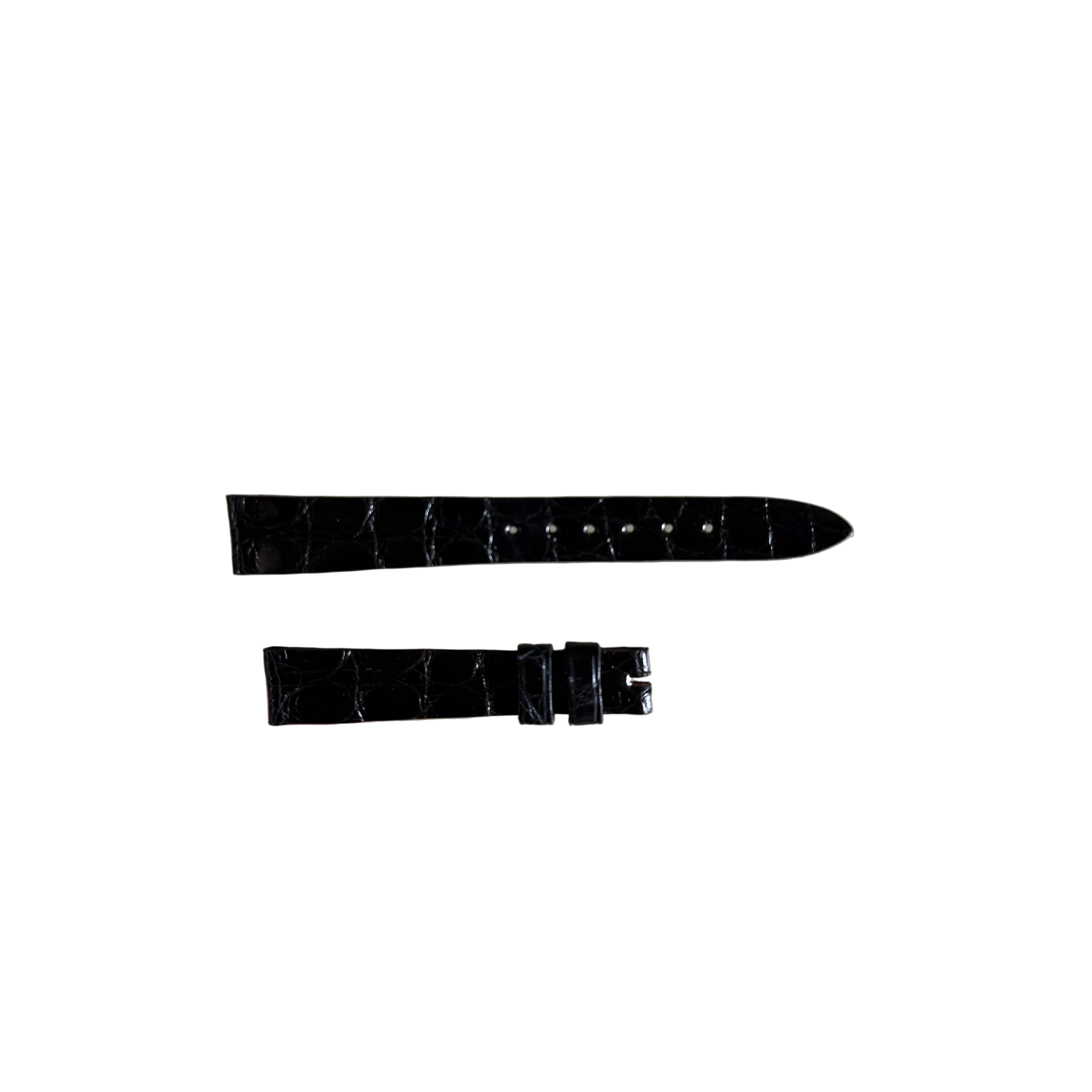 Authentic Breguet Black Crocodile Watch Strap Band 12.5mm