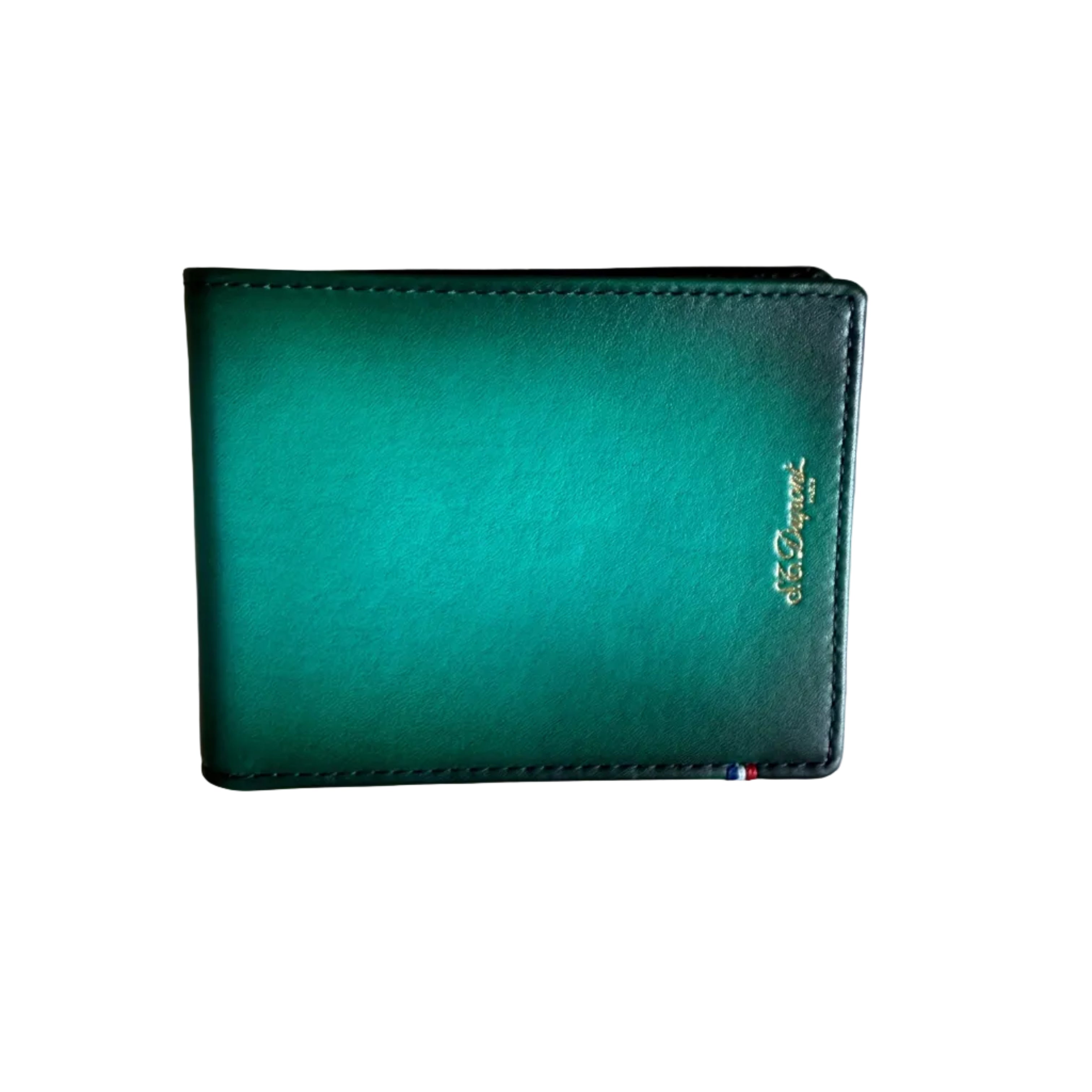 S.T. Dupont Atelier Emerald Green Leather Wallet 190230