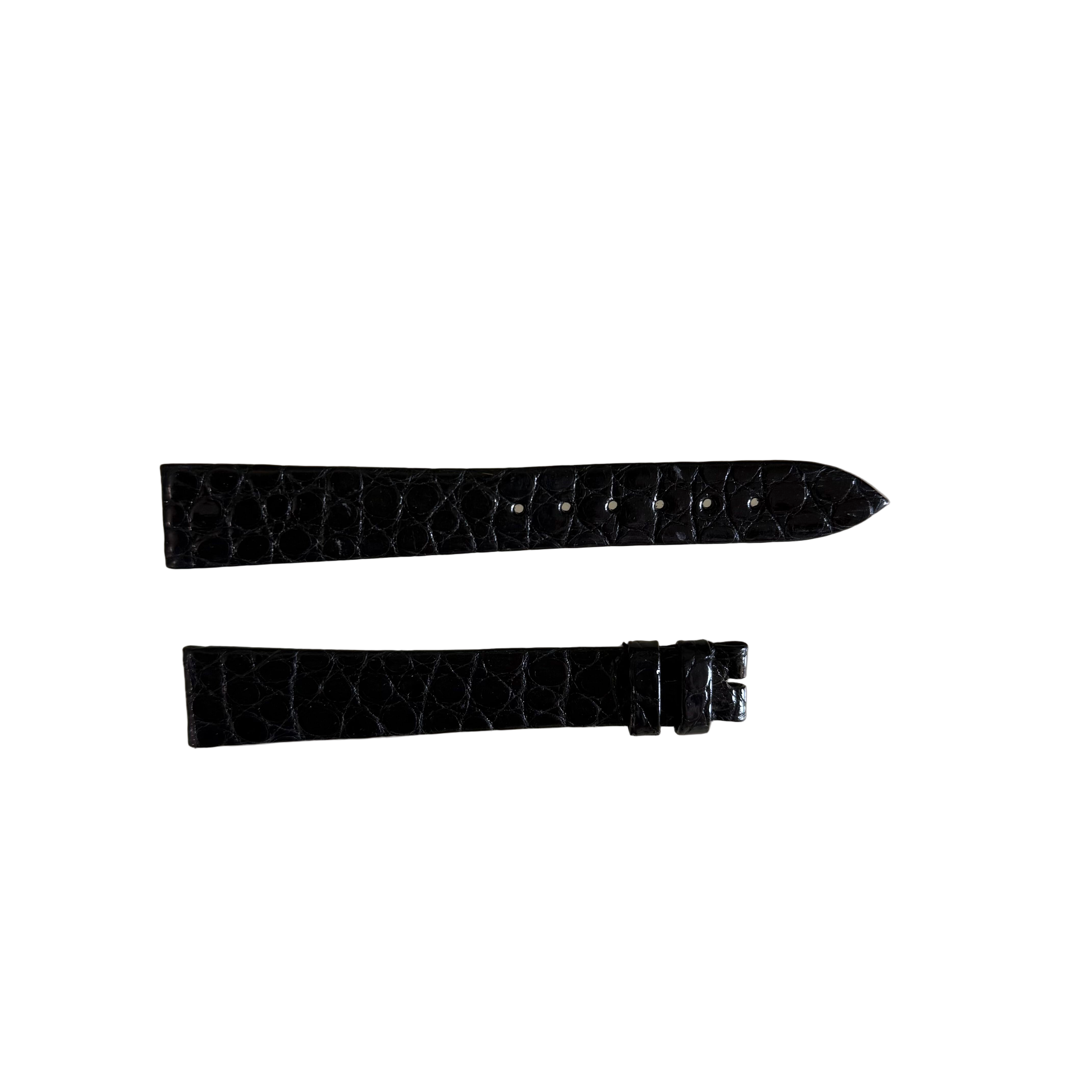 Authentic Breguet Black Crocodile Watch Strap Band 17.5mm