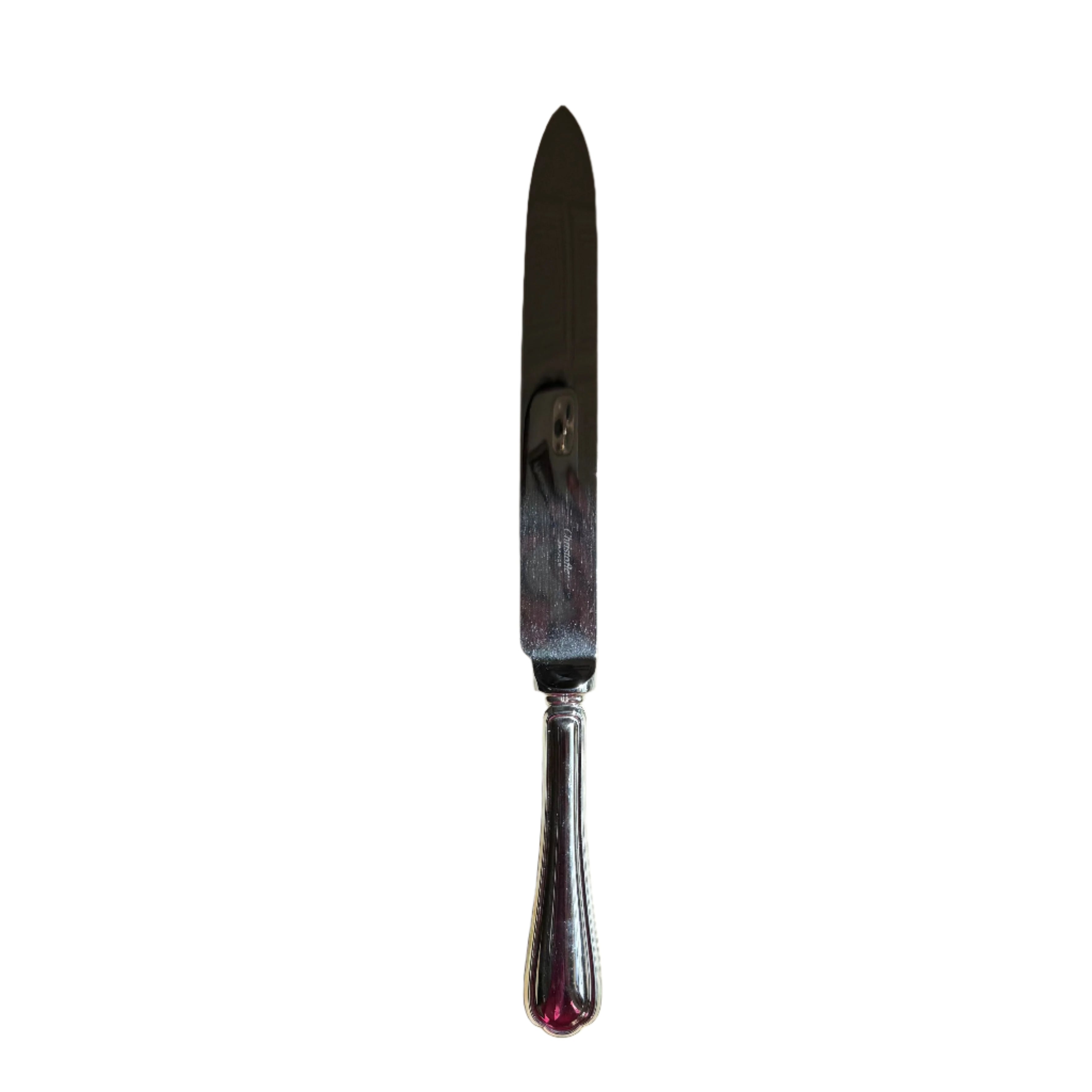 Christofle Spatours Silver Plated Carving Knife Fork Set 0012064-0012085