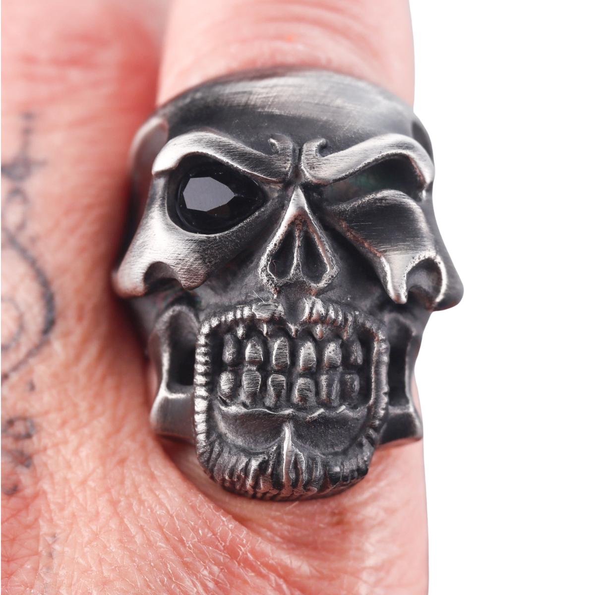 Bomberg Hell Boy Black Crystal Ring