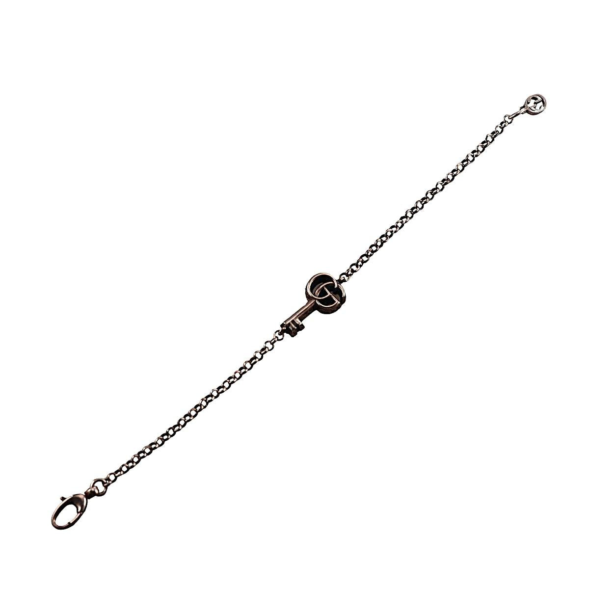 Gucci GG Marmont Key Charm Sterling Silver Bracelet
