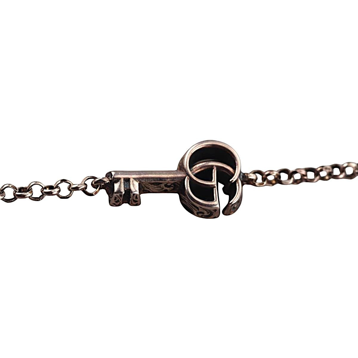 Gucci GG Marmont Key Charm Sterling Silver Bracelet